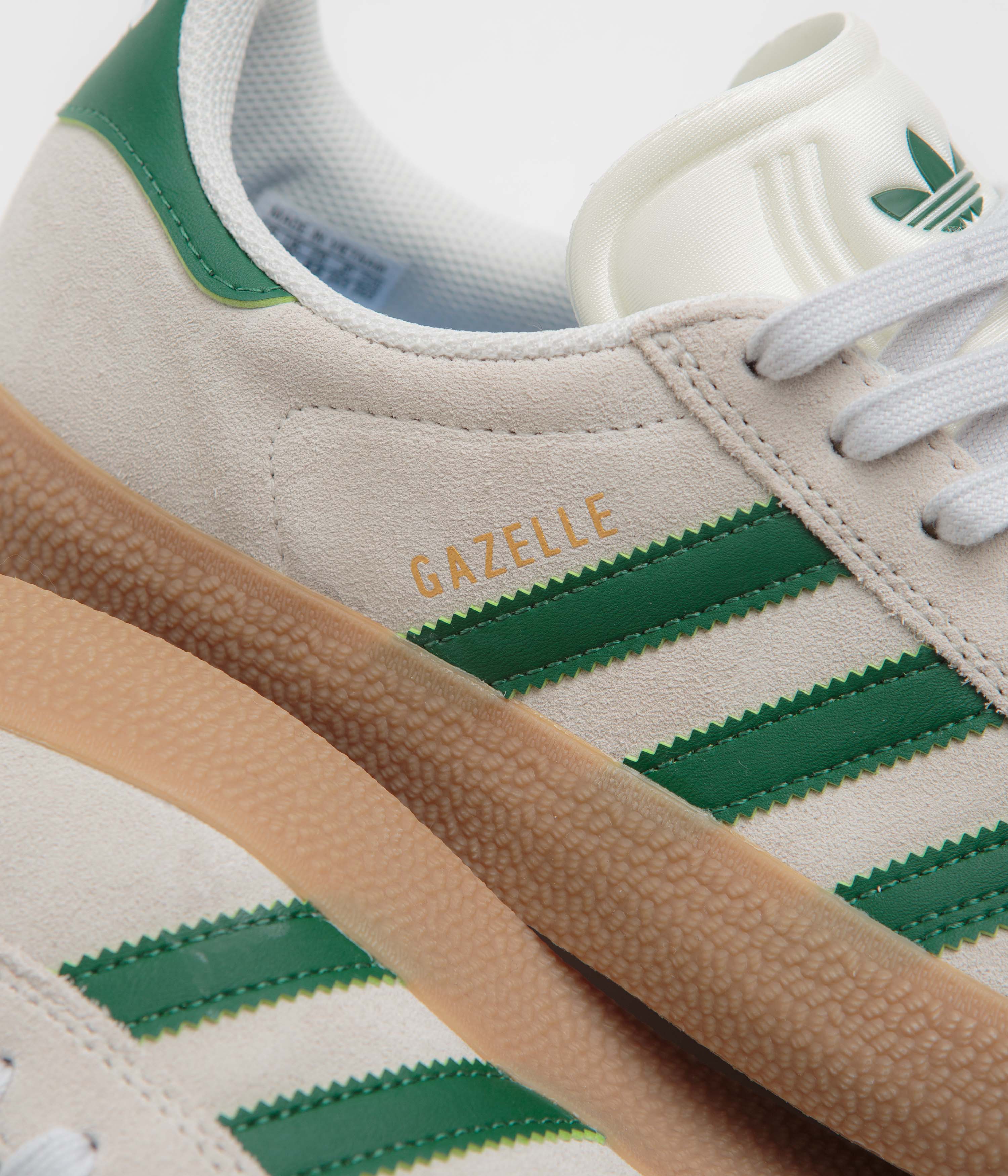 Adidas Gazelle ADV Shoes - Crystal White / Crystal White / Gum4 - Image 3