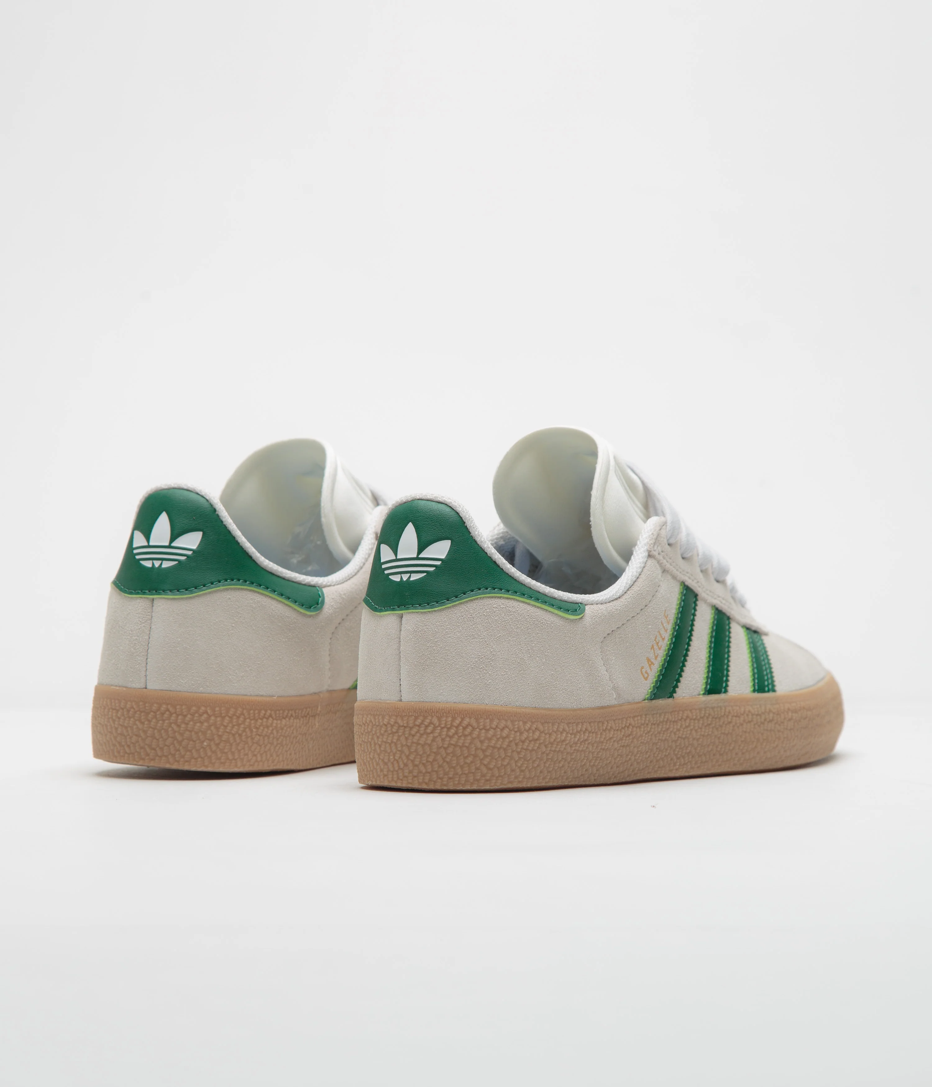 Adidas Gazelle ADV Shoes - Crystal White / Crystal White / Gum4 - Image 4