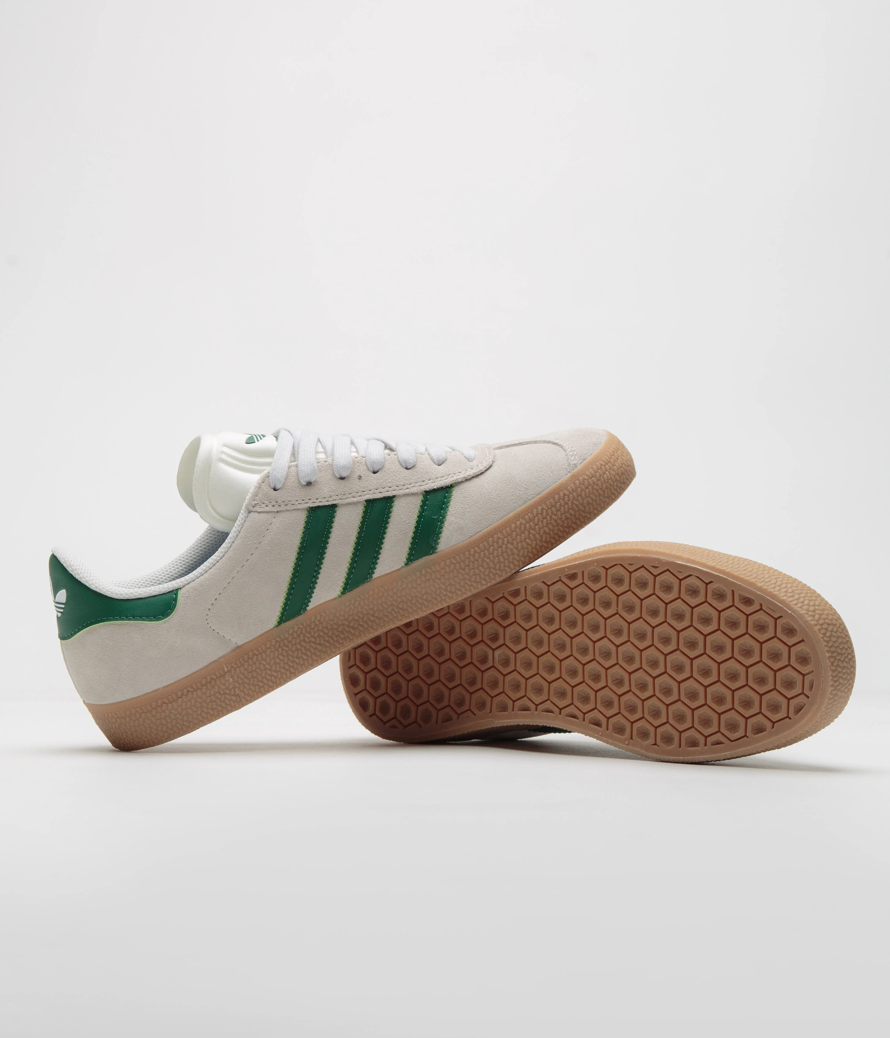 Adidas Gazelle ADV Shoes - Crystal White / Crystal White / Gum4 - Image 5