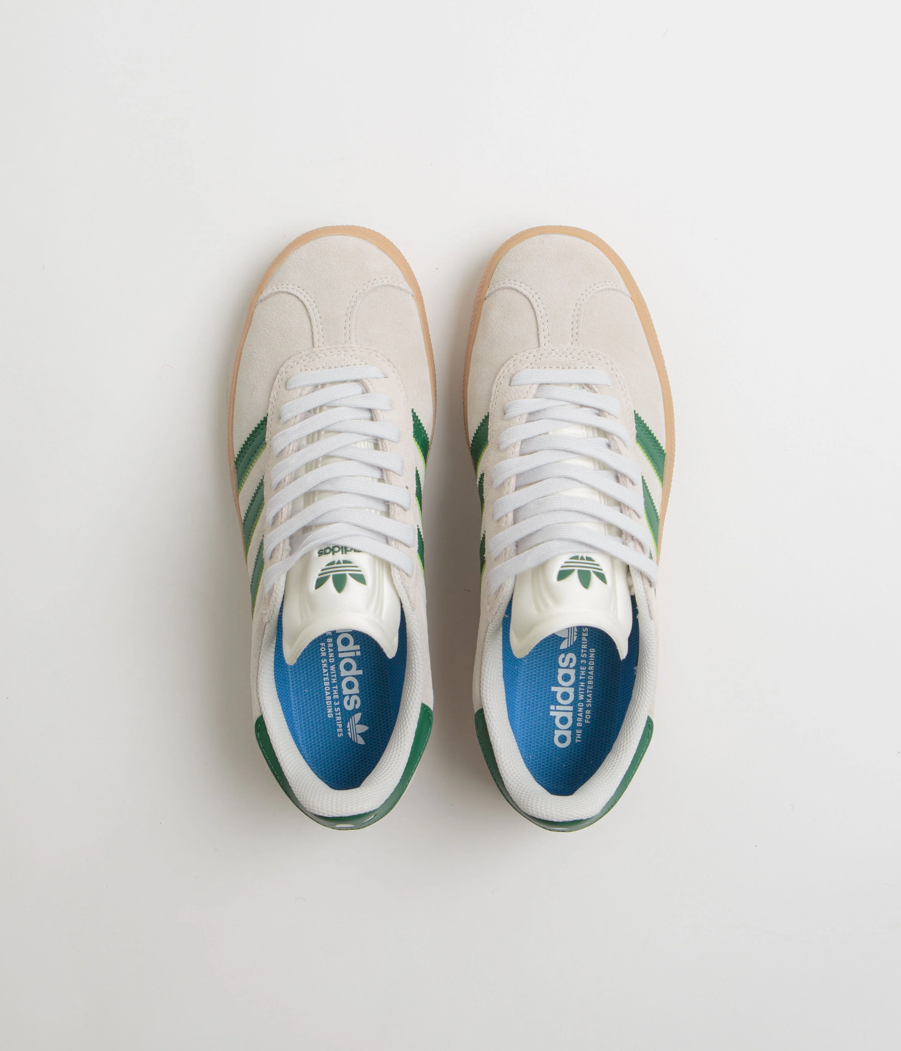 Adidas Gazelle ADV Shoes - Crystal White / Crystal White / Gum4 - Image 7