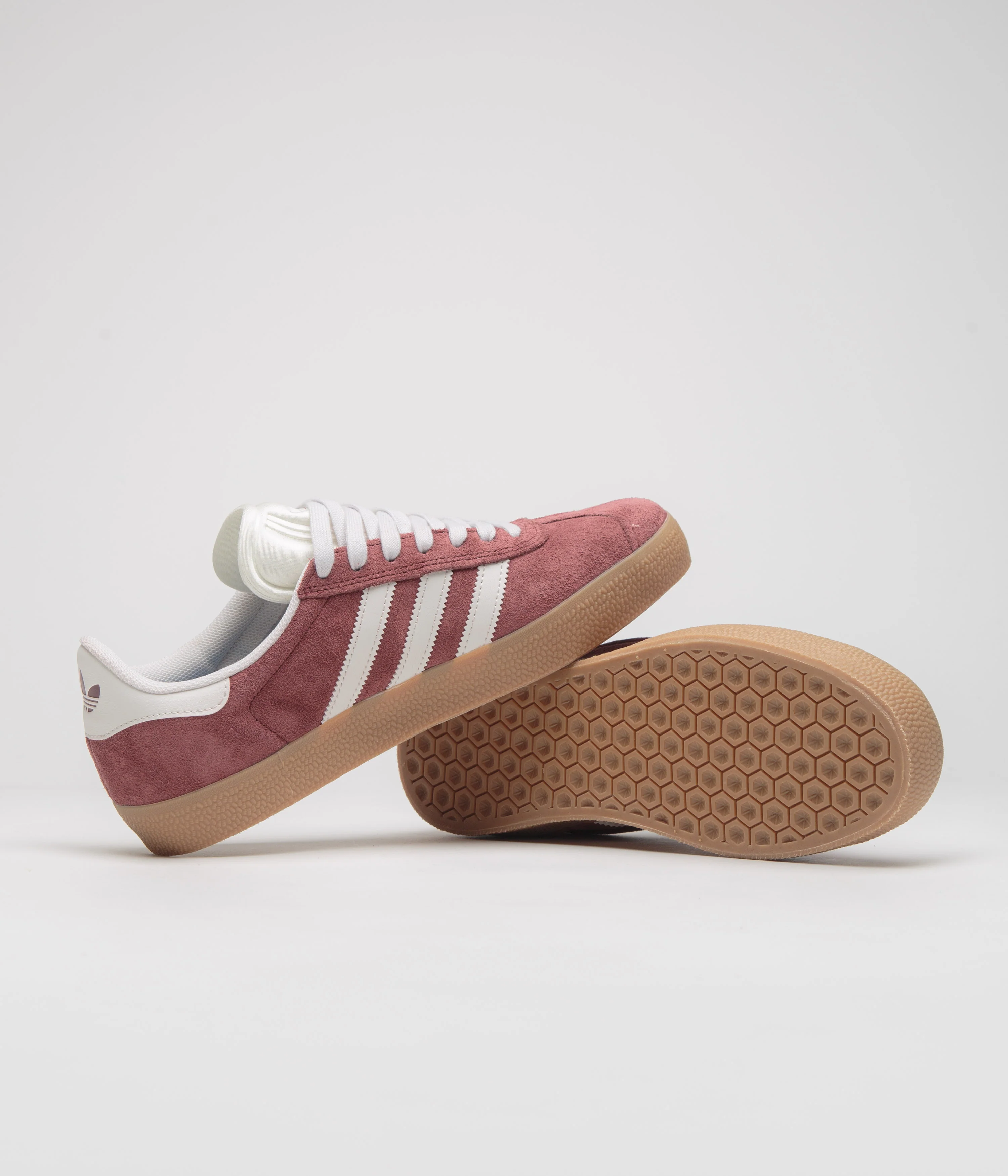 Adidas Gazelle ADV Shoes - Shadow Red / Crystal White / Gold Metallic - Image 5