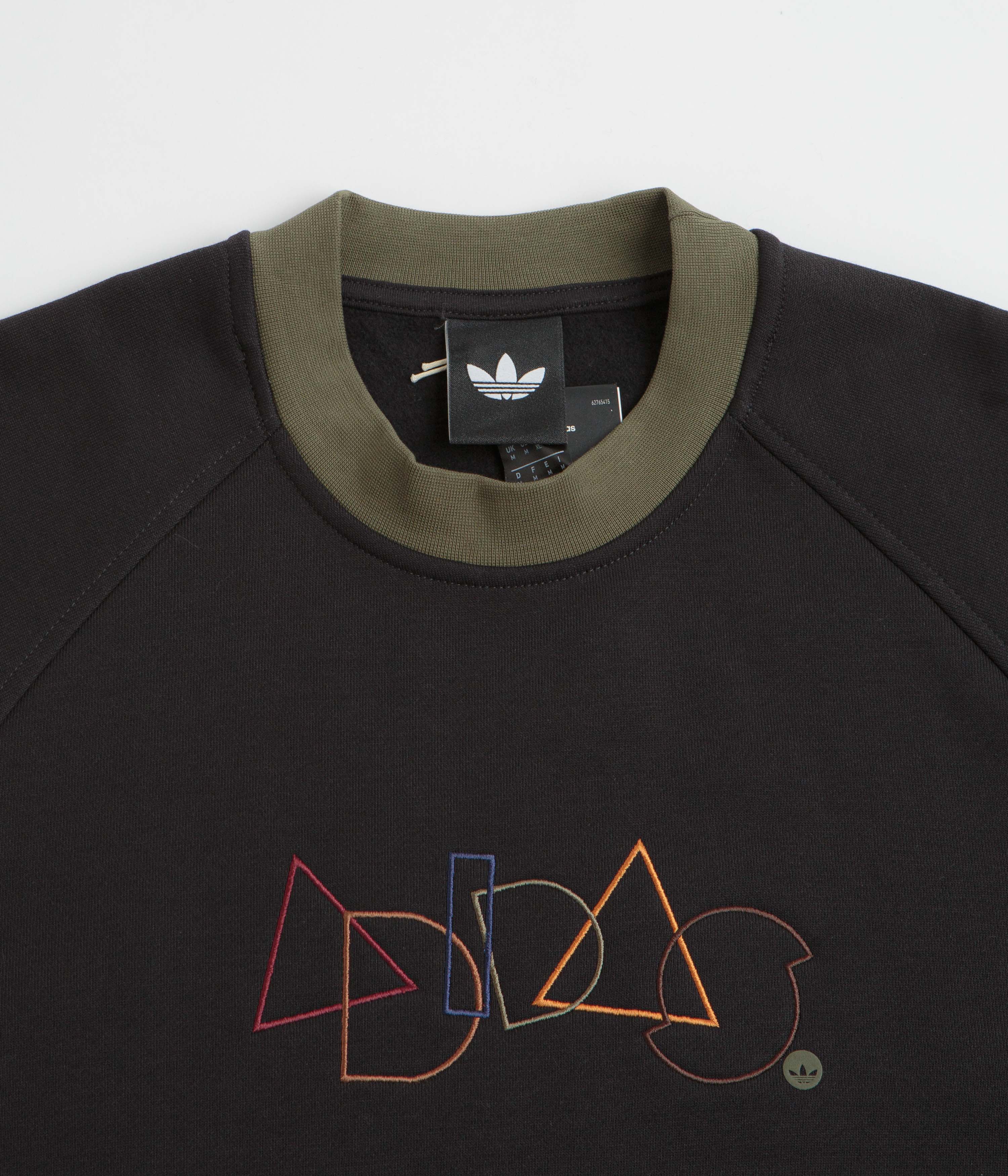 Adidas Geo Crewneck Sweatshirt - Black - Image 2