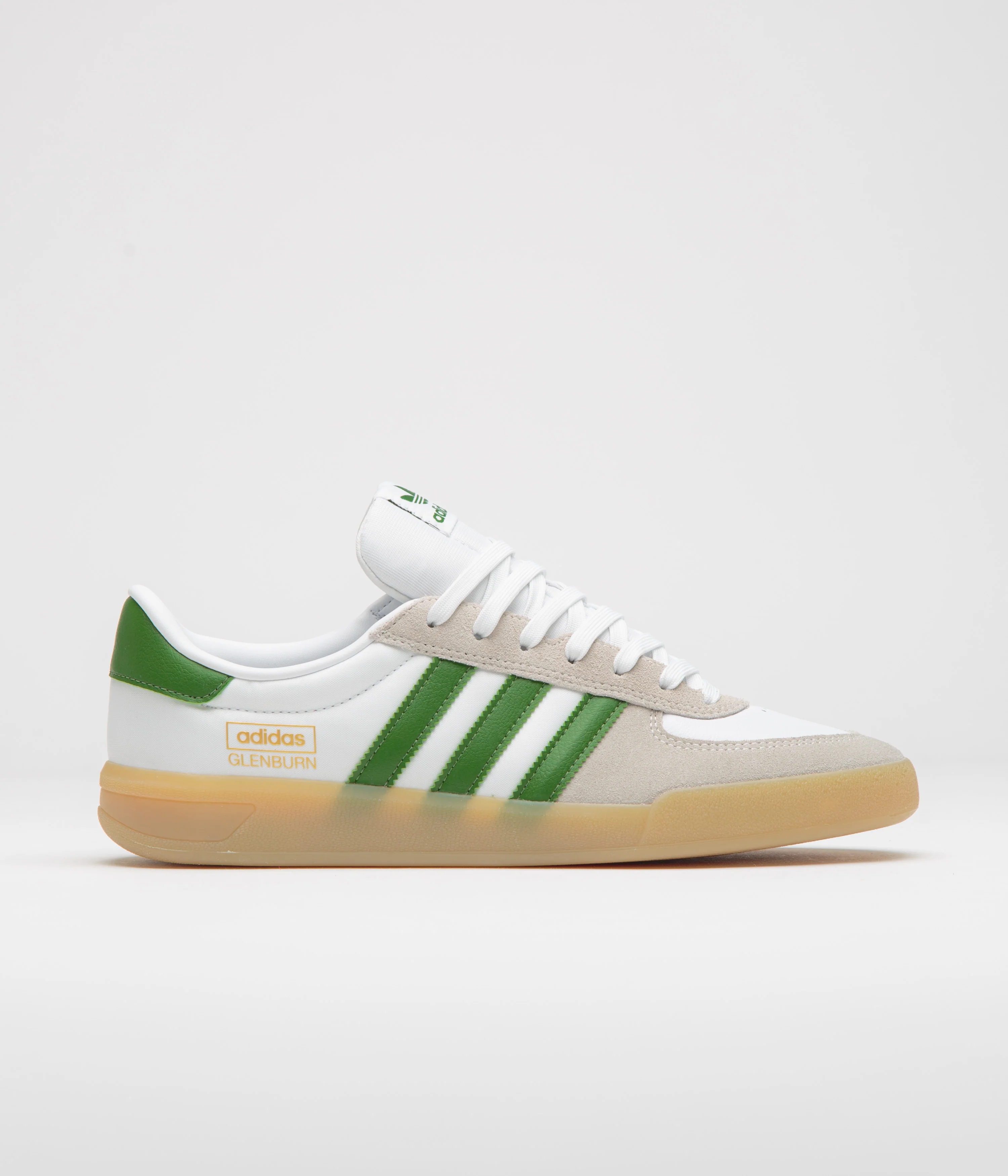 Adidas Glenburn Shoes - FTWR White / Crew Green / Gum3
