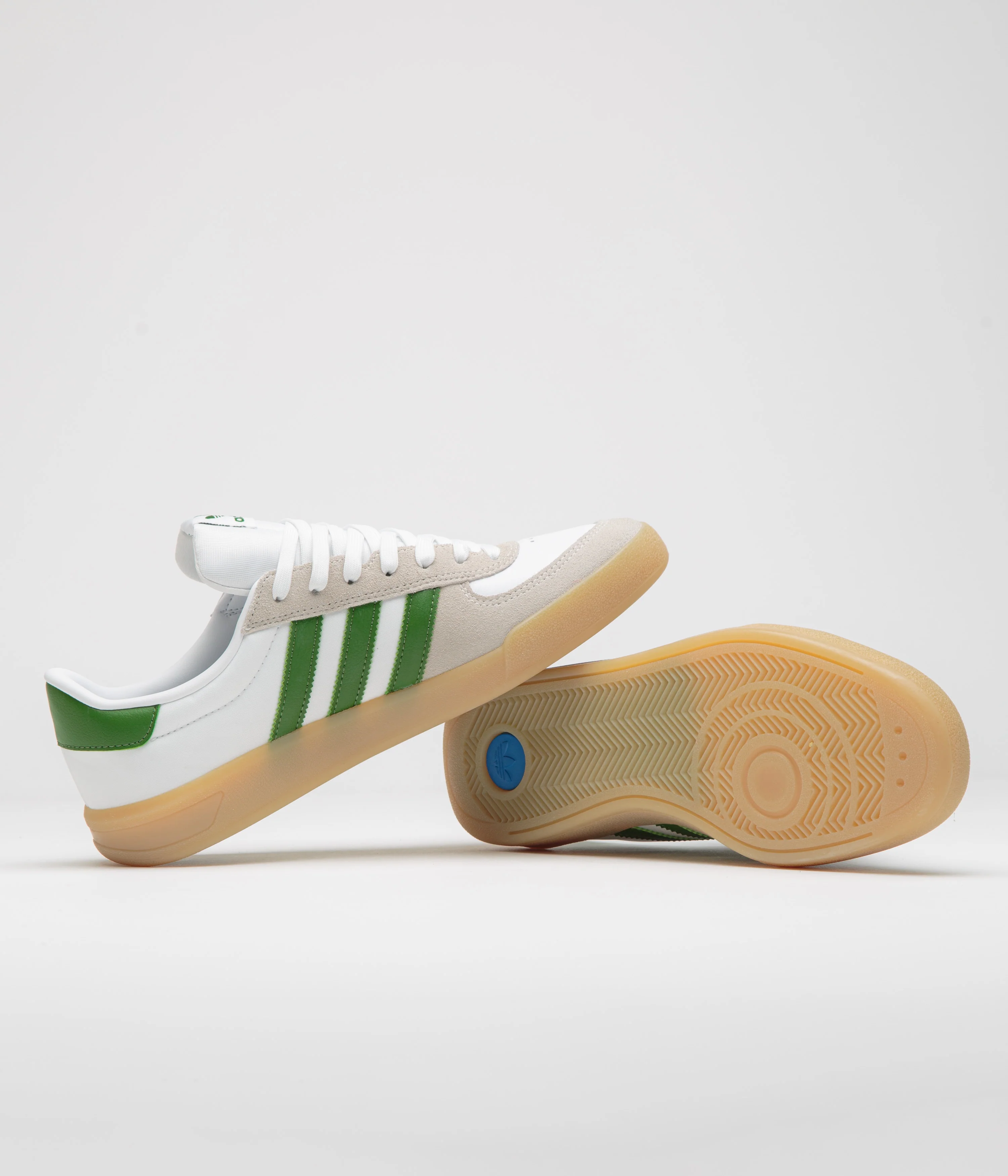 Adidas Glenburn Shoes - FTWR White / Crew Green / Gum3 - Image 5