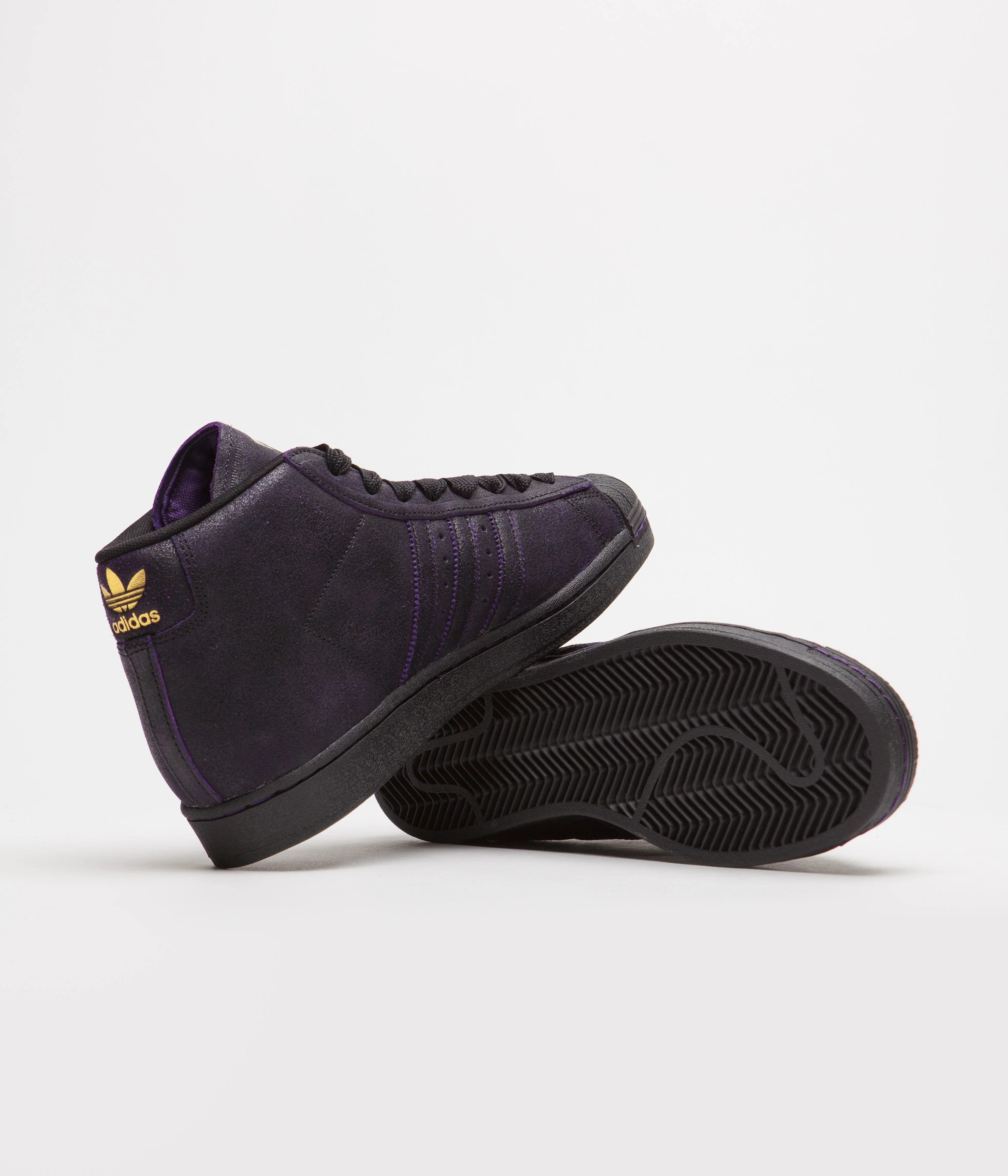 Adidas Kader Pro Model ADV Shoes - Core Black / Core Black / Dark Purple - Image 5