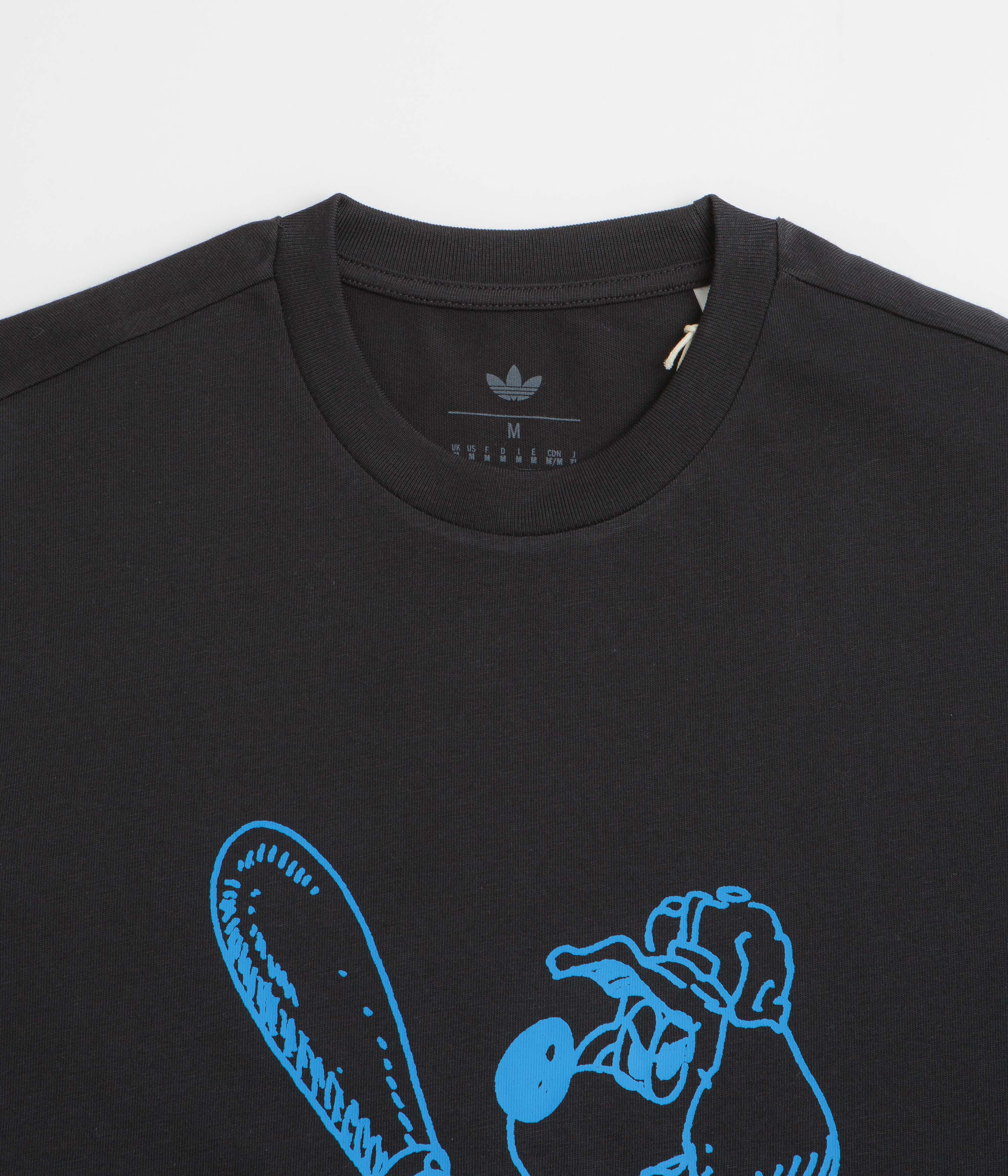Adidas Kogan Dog T-Shirt - Black / Lucid Ray Blue - Image 2