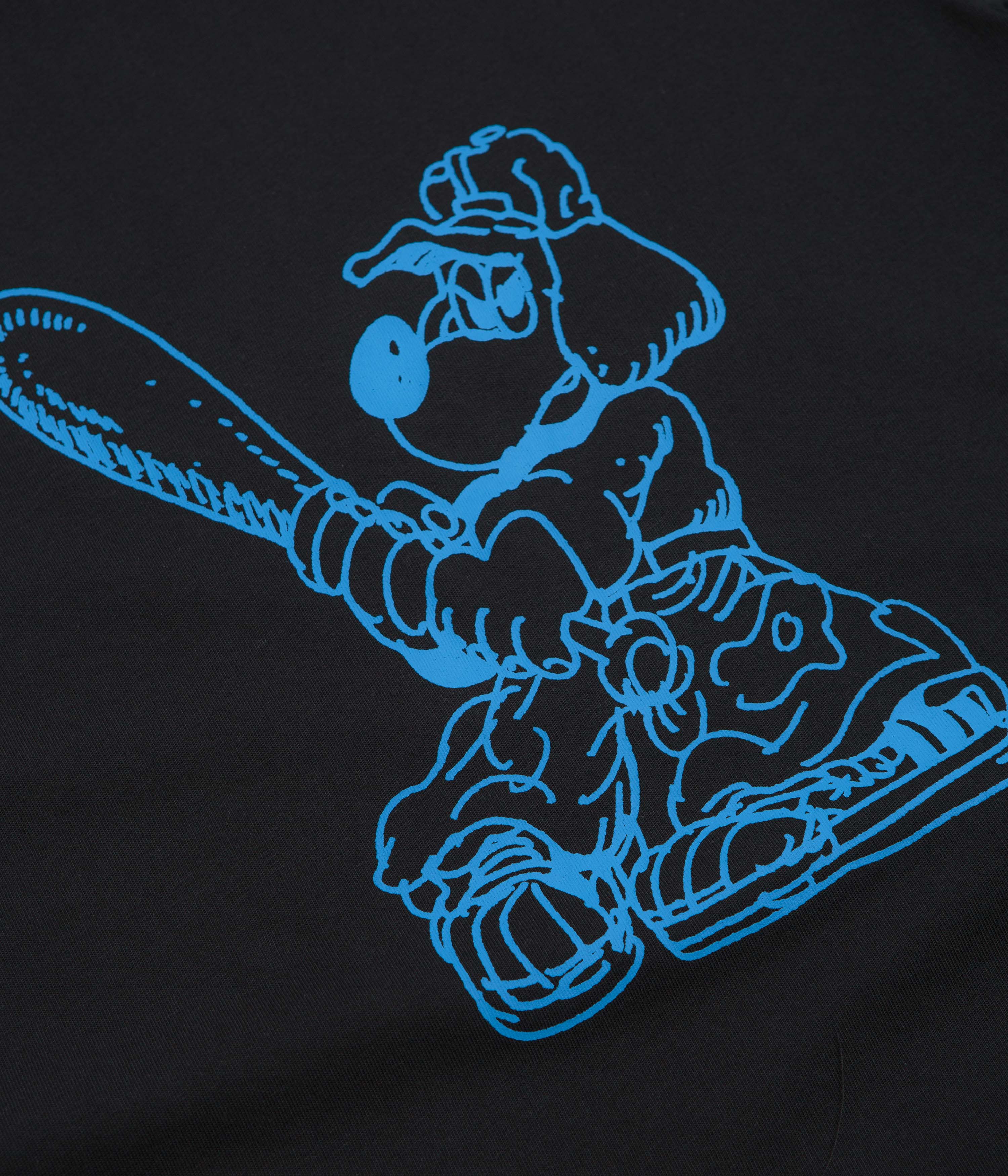Adidas Kogan Dog T-Shirt - Black / Lucid Ray Blue - Image 3