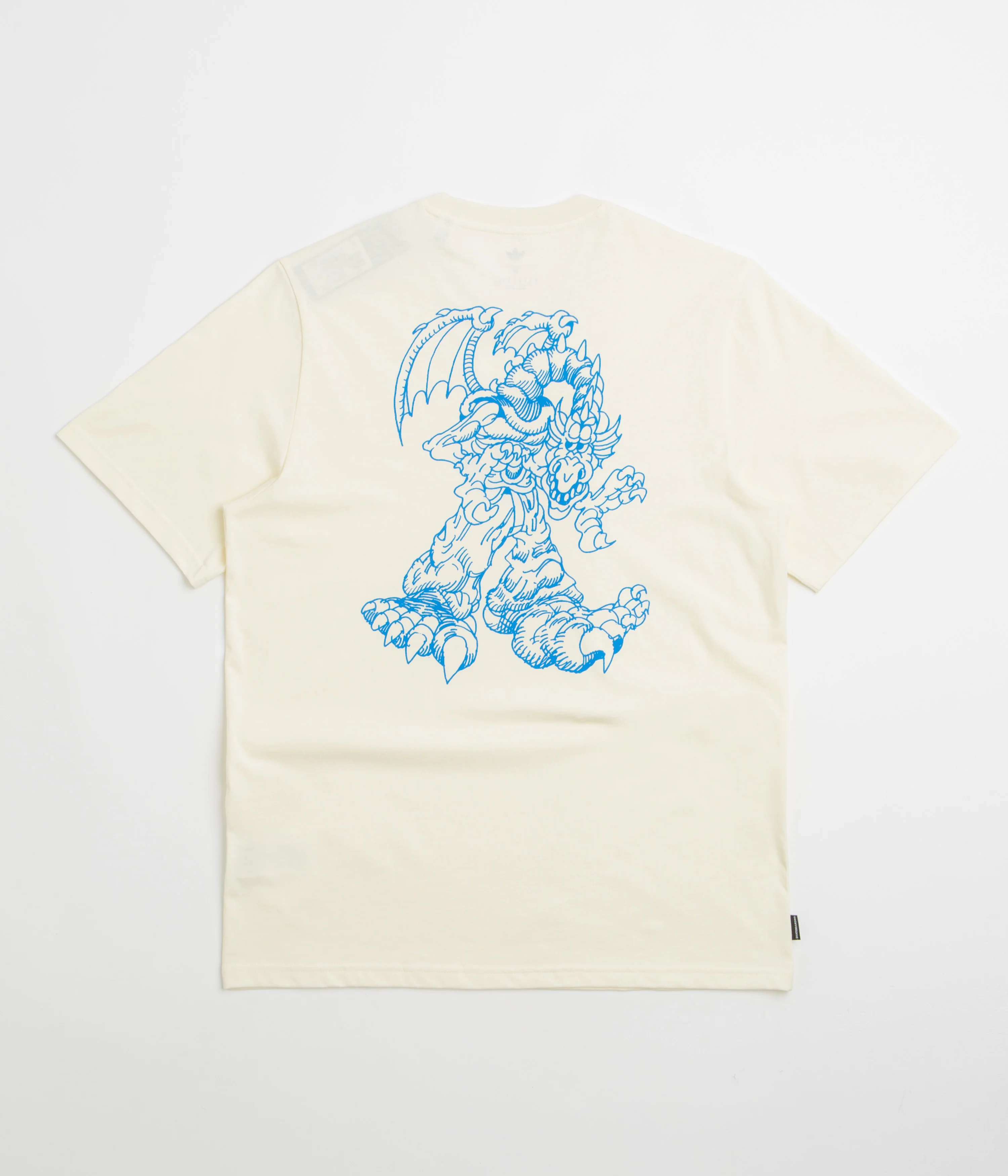 Adidas Kogan Dragon T-Shirt - Cream White / Lucid Ray Blue