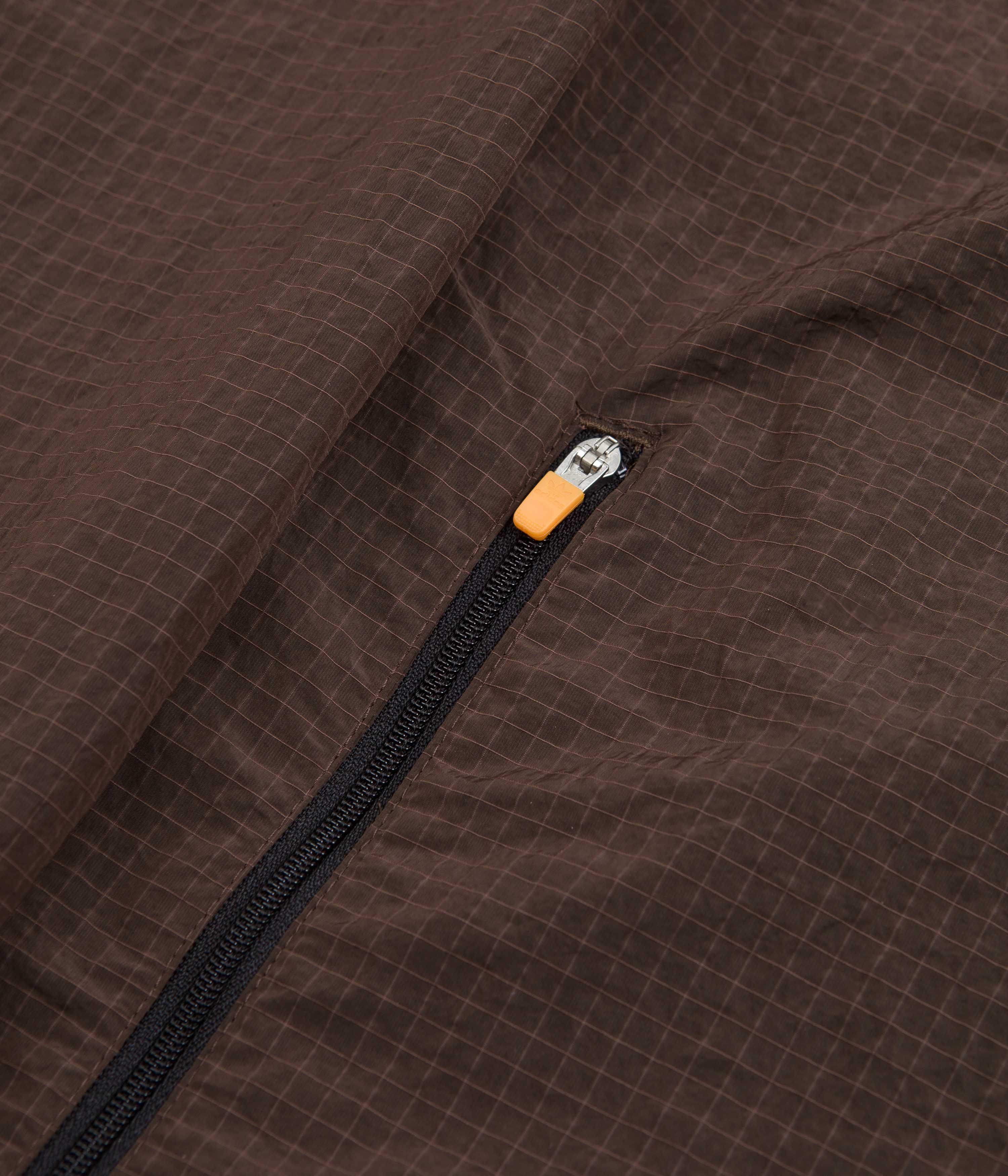 Adidas Lightweight Shell Jacket - Brown / Black / Orange Rush - Image 3