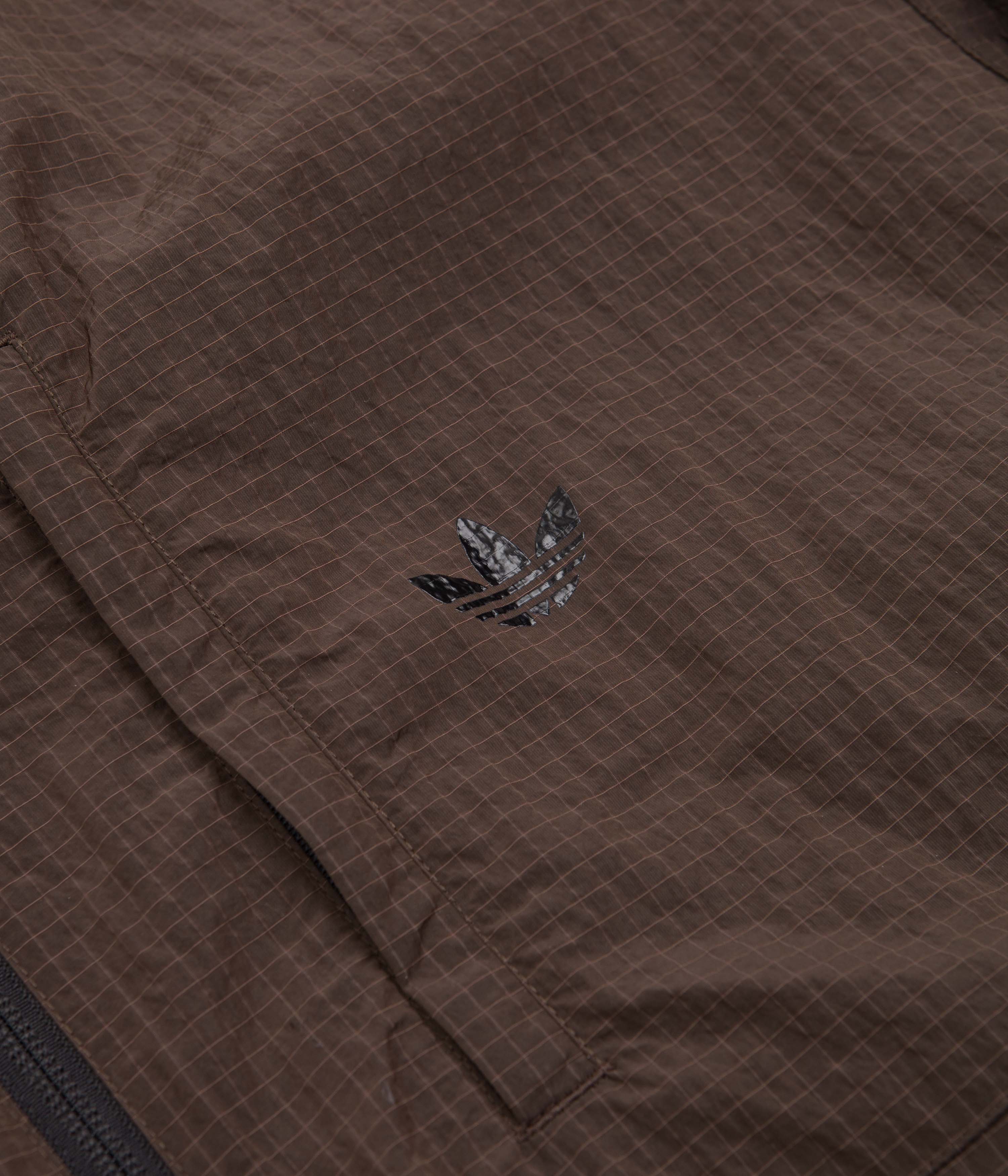 Adidas Lightweight Shell Jacket - Brown / Black / Orange Rush - Image 4