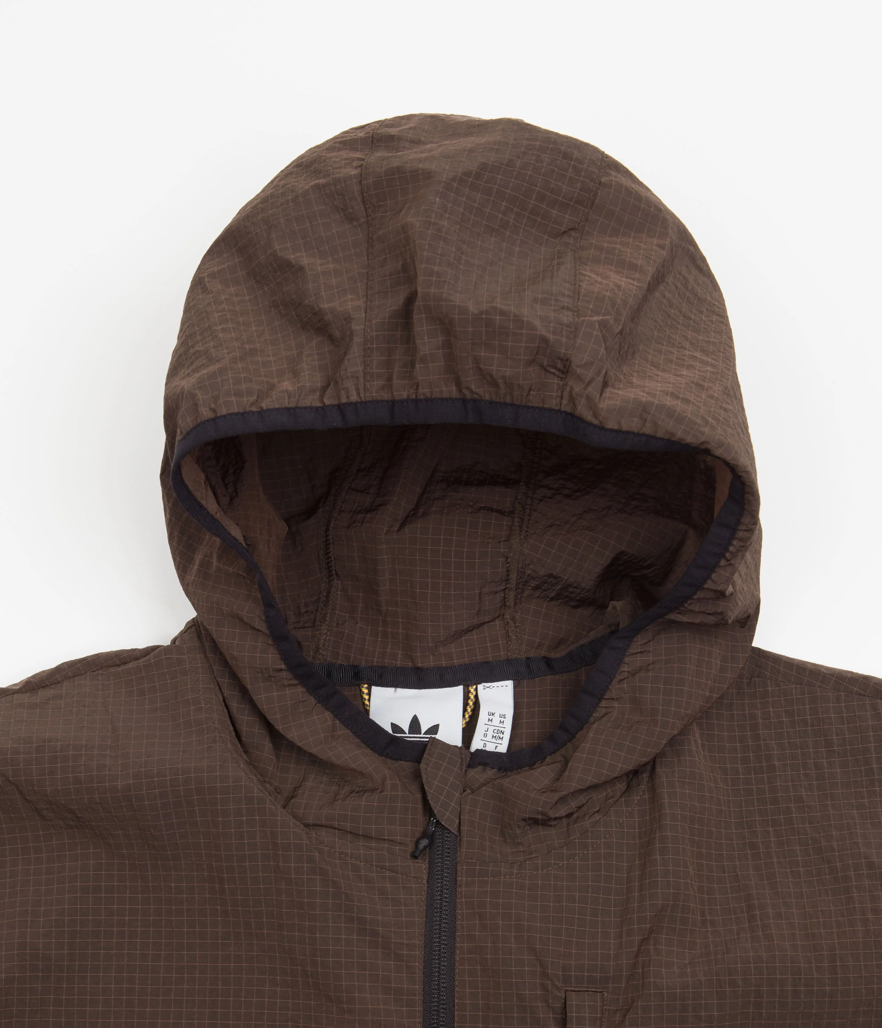 Adidas Lightweight Shell Jacket - Brown / Black / Orange Rush - Image 5