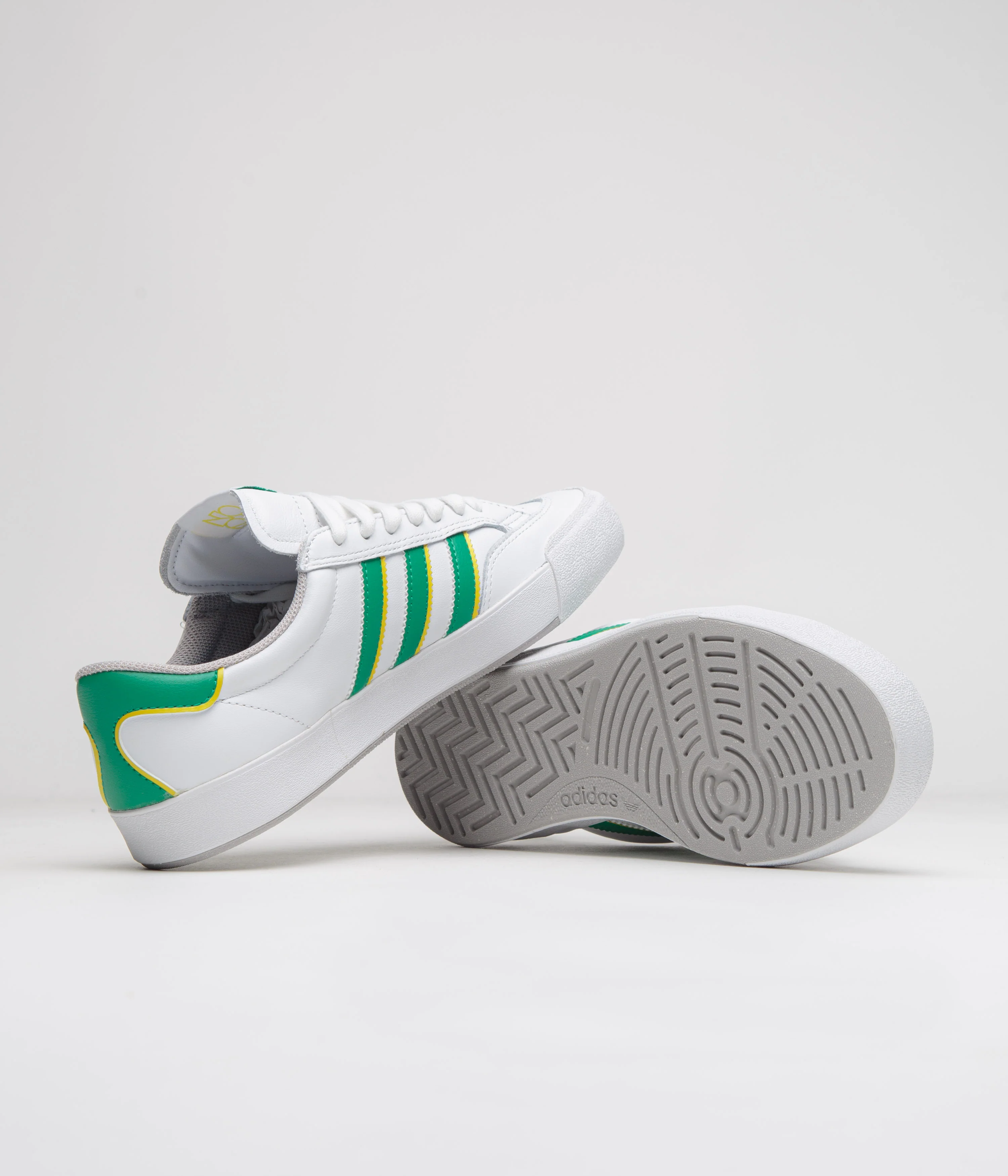 Adidas Nora Shoes - Cloud White / Court Green / Yellow - Image 5