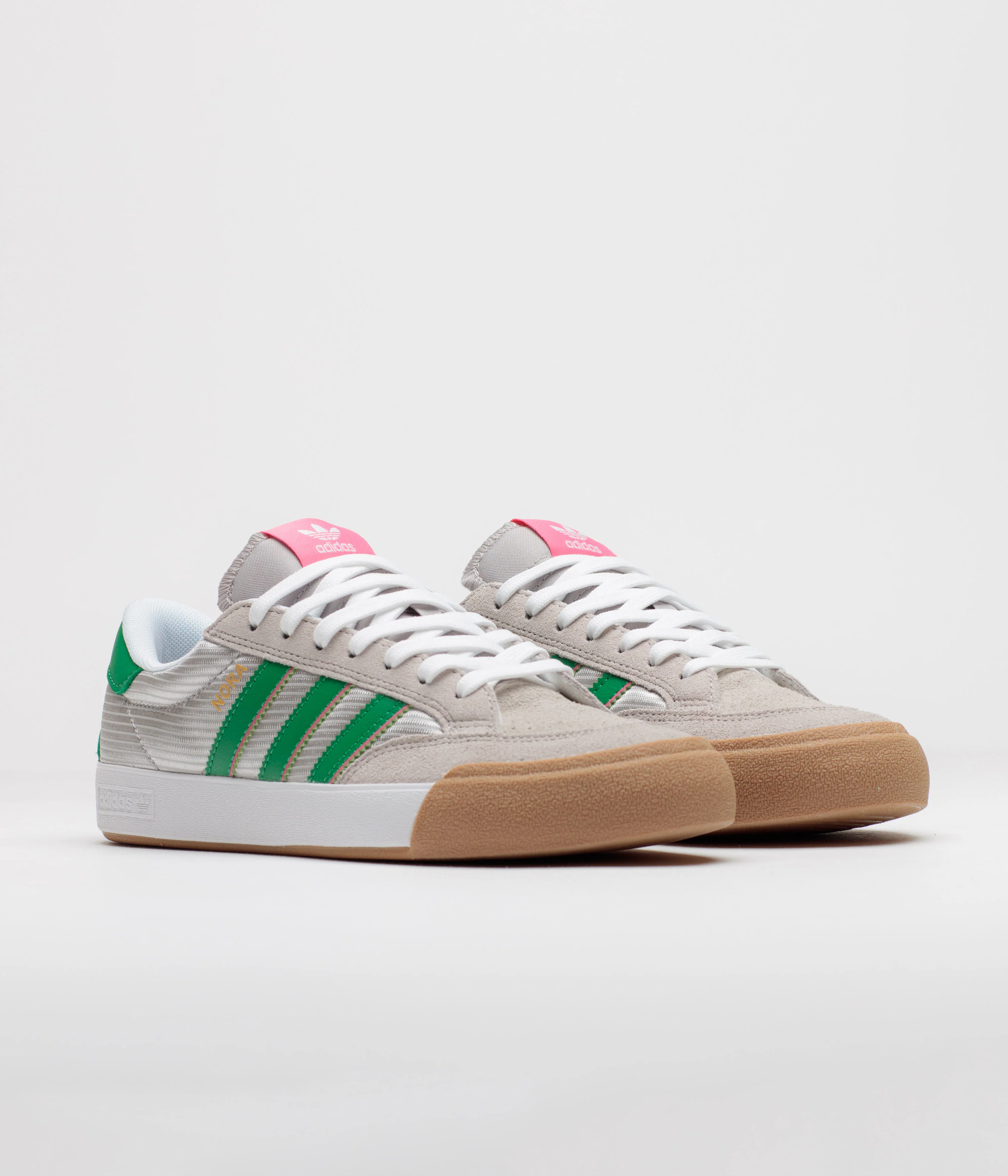 Adidas Nora Shoes - Grey One / Green / Pink Fusion - Image 2