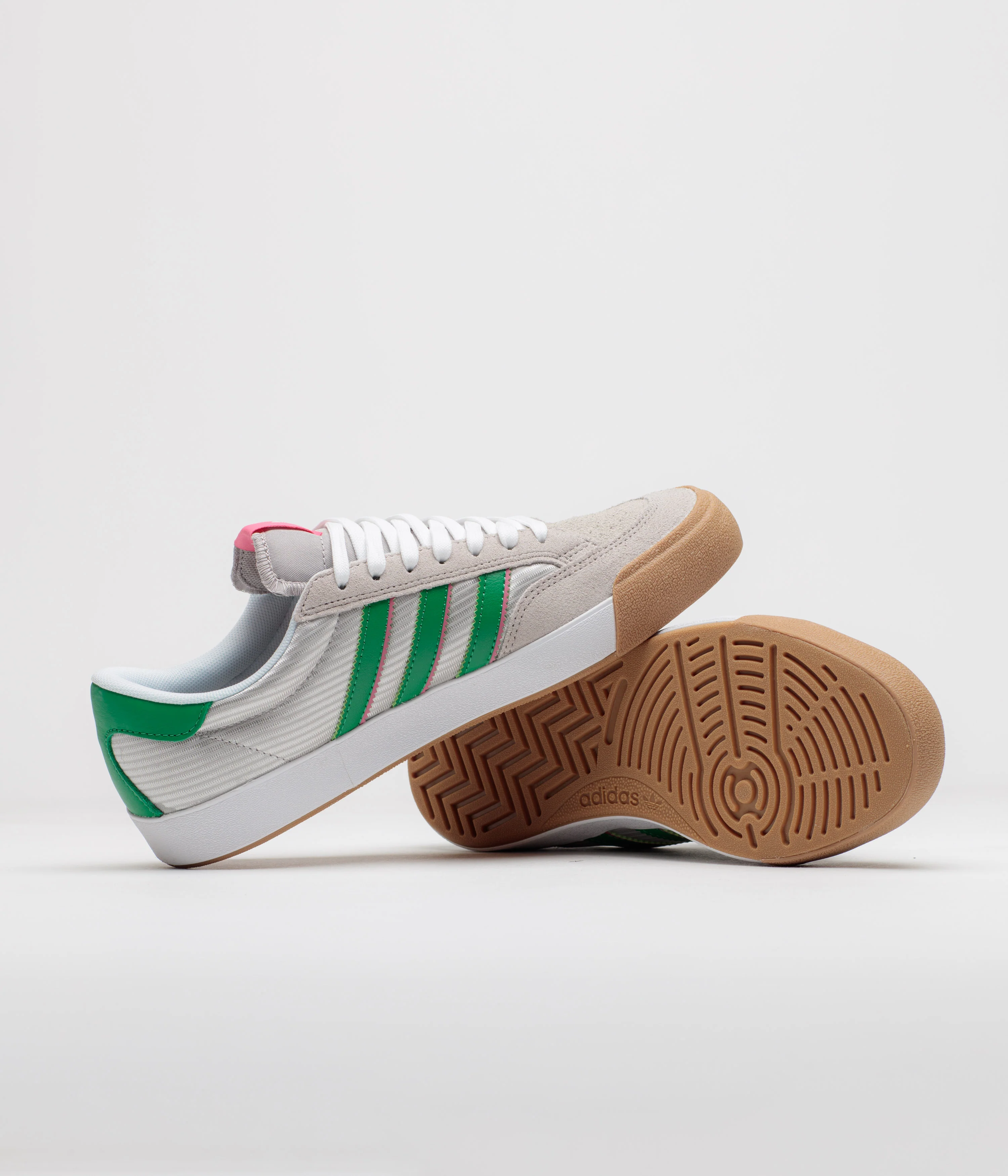 Adidas Nora Shoes - Grey One / Green / Pink Fusion - Image 5