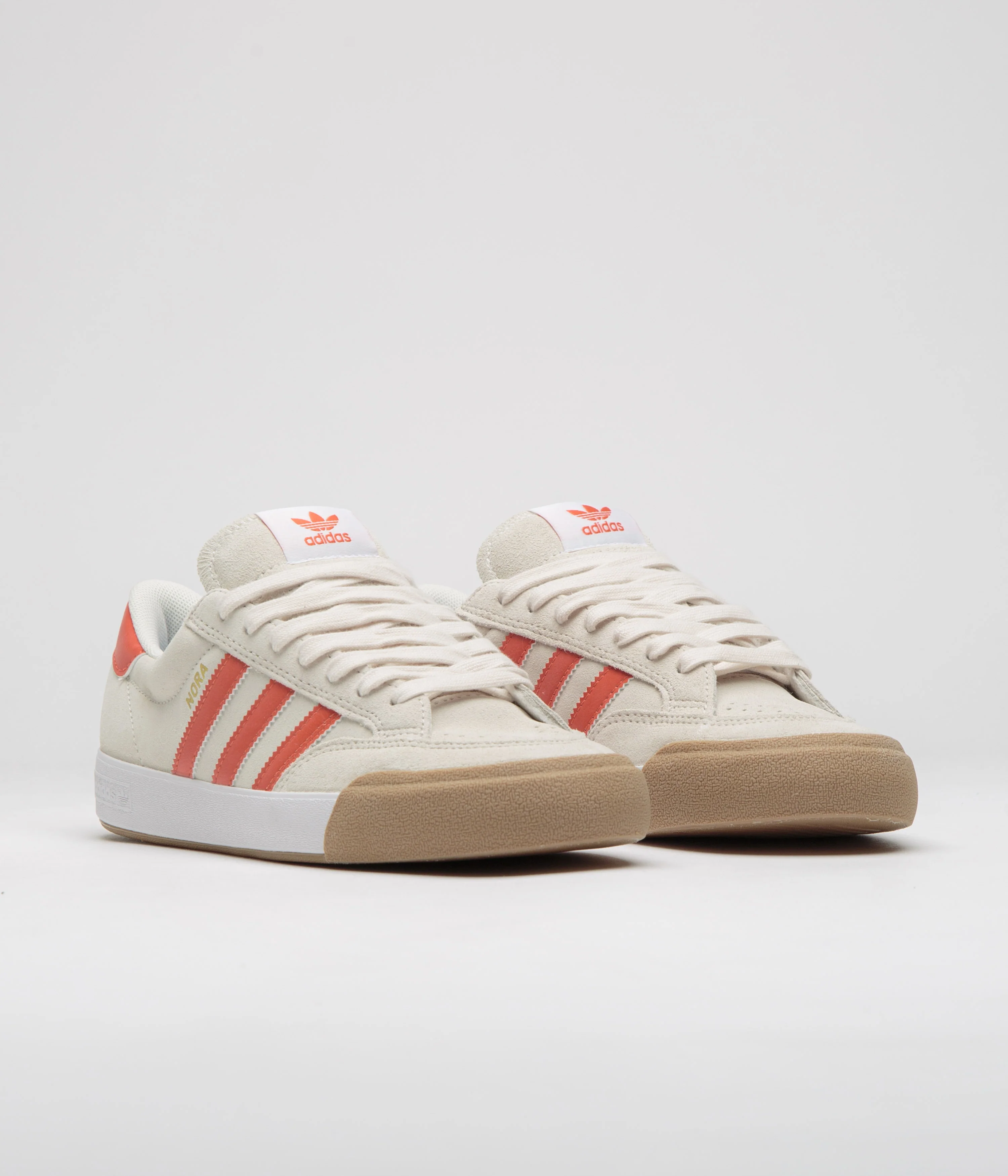 Adidas Nora Shoes - Wonder White / Orange / Gum4 - Image 2
