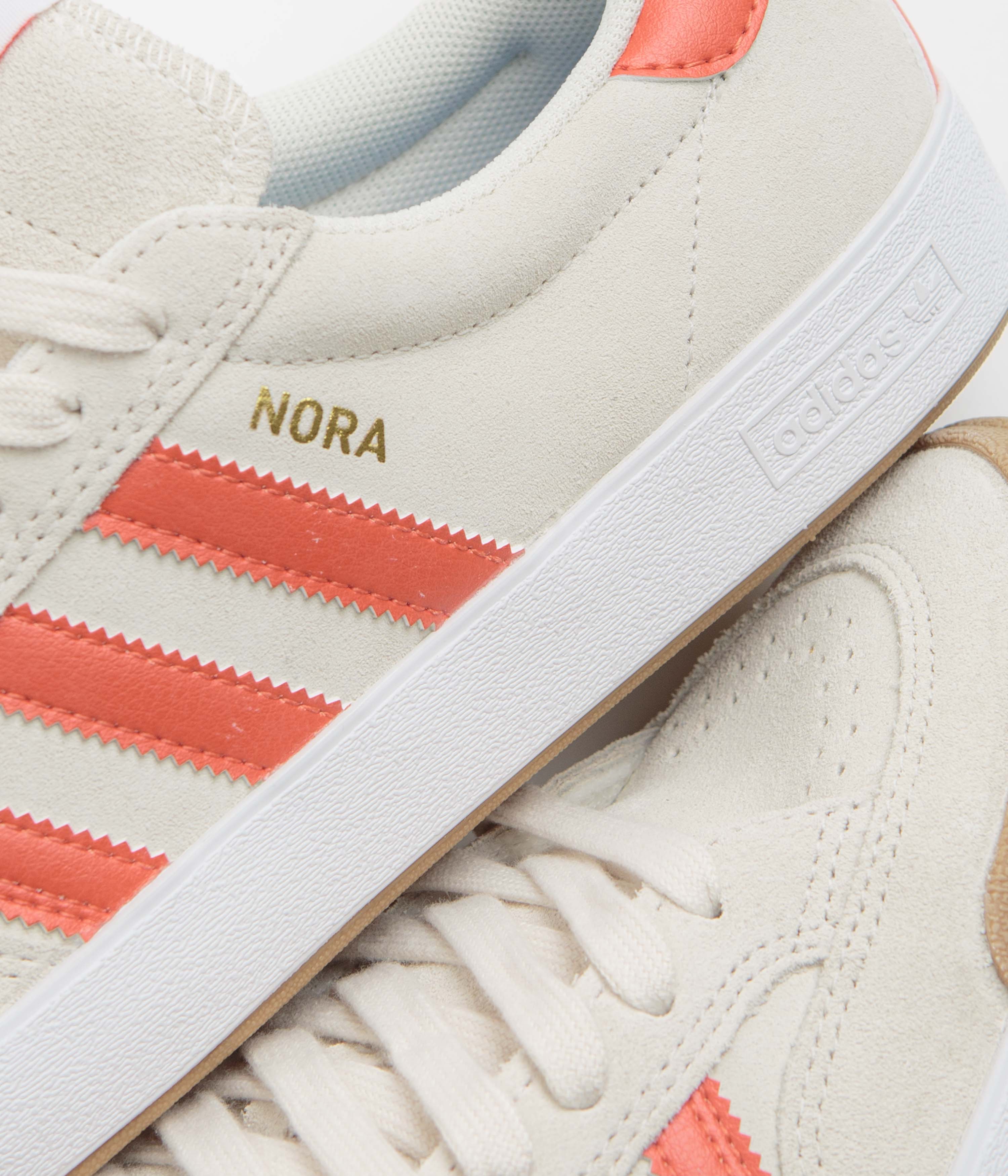 Adidas Nora Shoes - Wonder White / Orange / Gum4 - Image 3