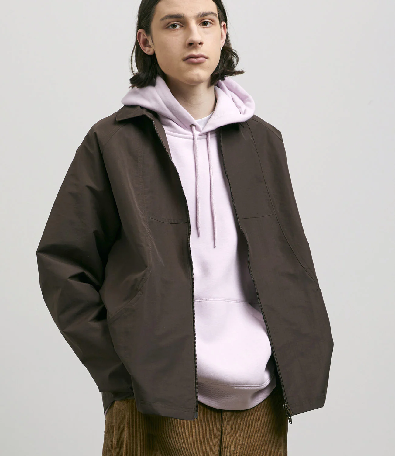 Adidas Outer Station Jacket - Brown / Orange Rush