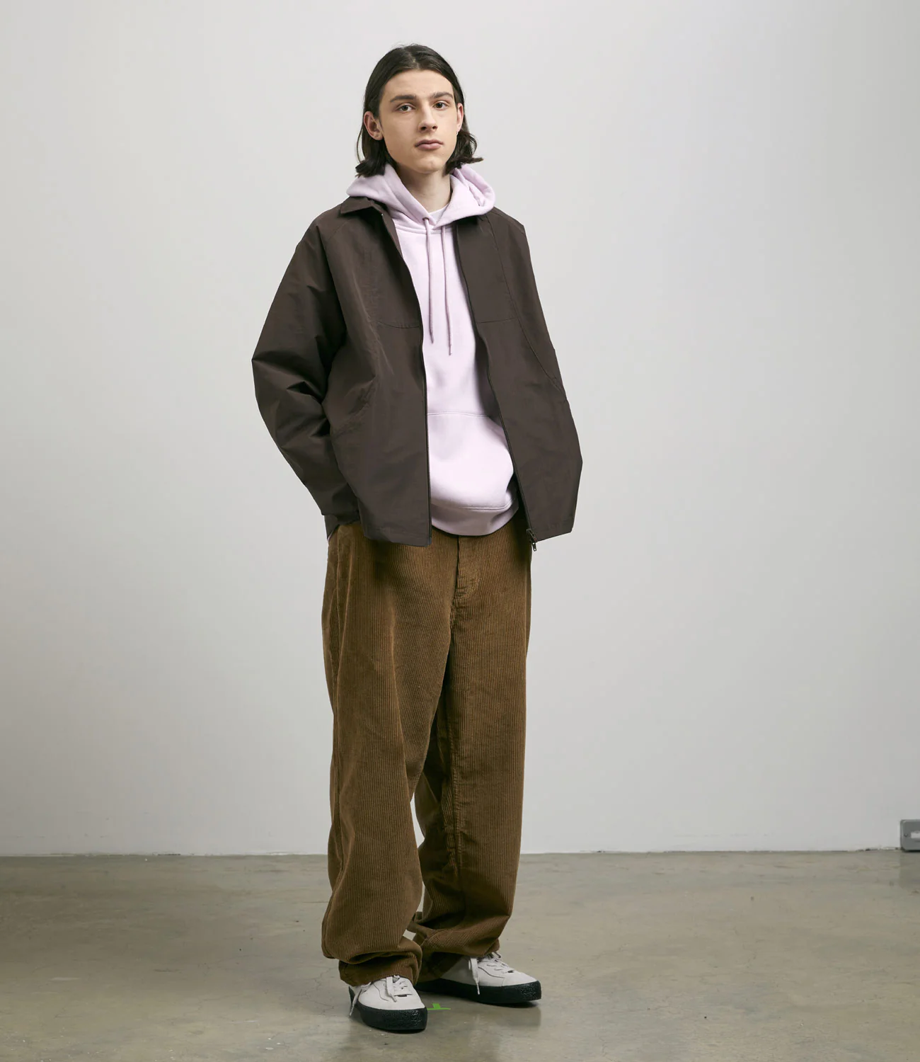 Adidas Outer Station Jacket - Brown / Orange Rush - Image 2