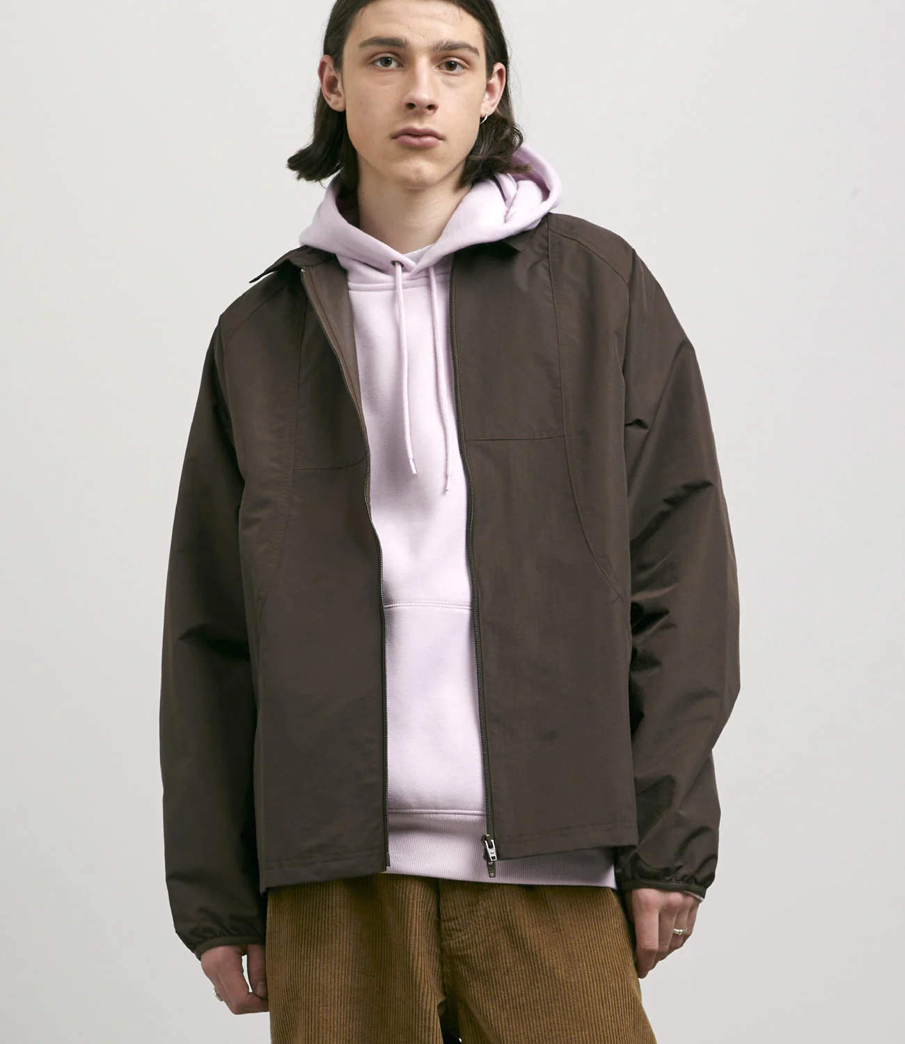 Adidas Outer Station Jacket - Brown / Orange Rush - Image 3