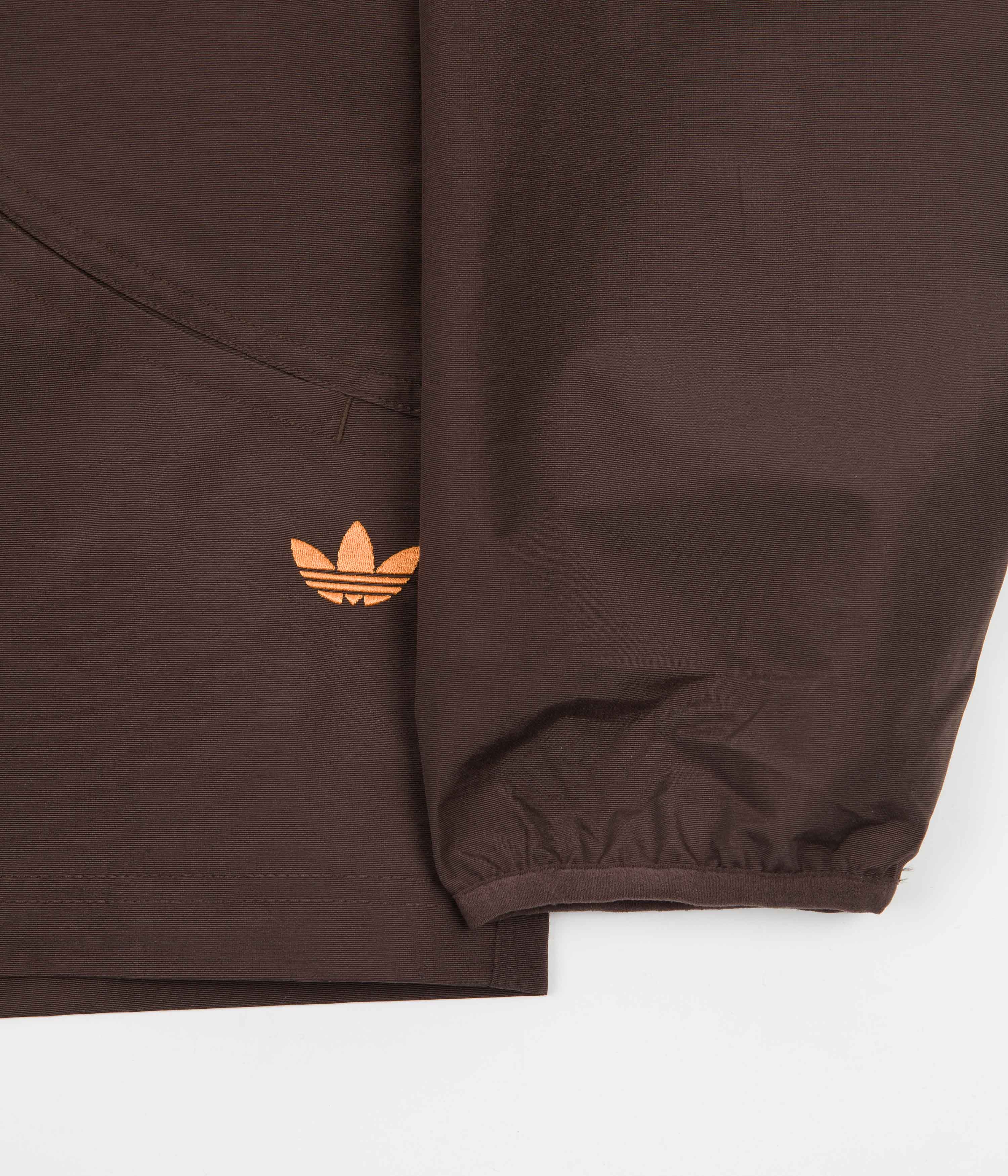 Adidas Outer Station Jacket - Brown / Orange Rush - Image 5