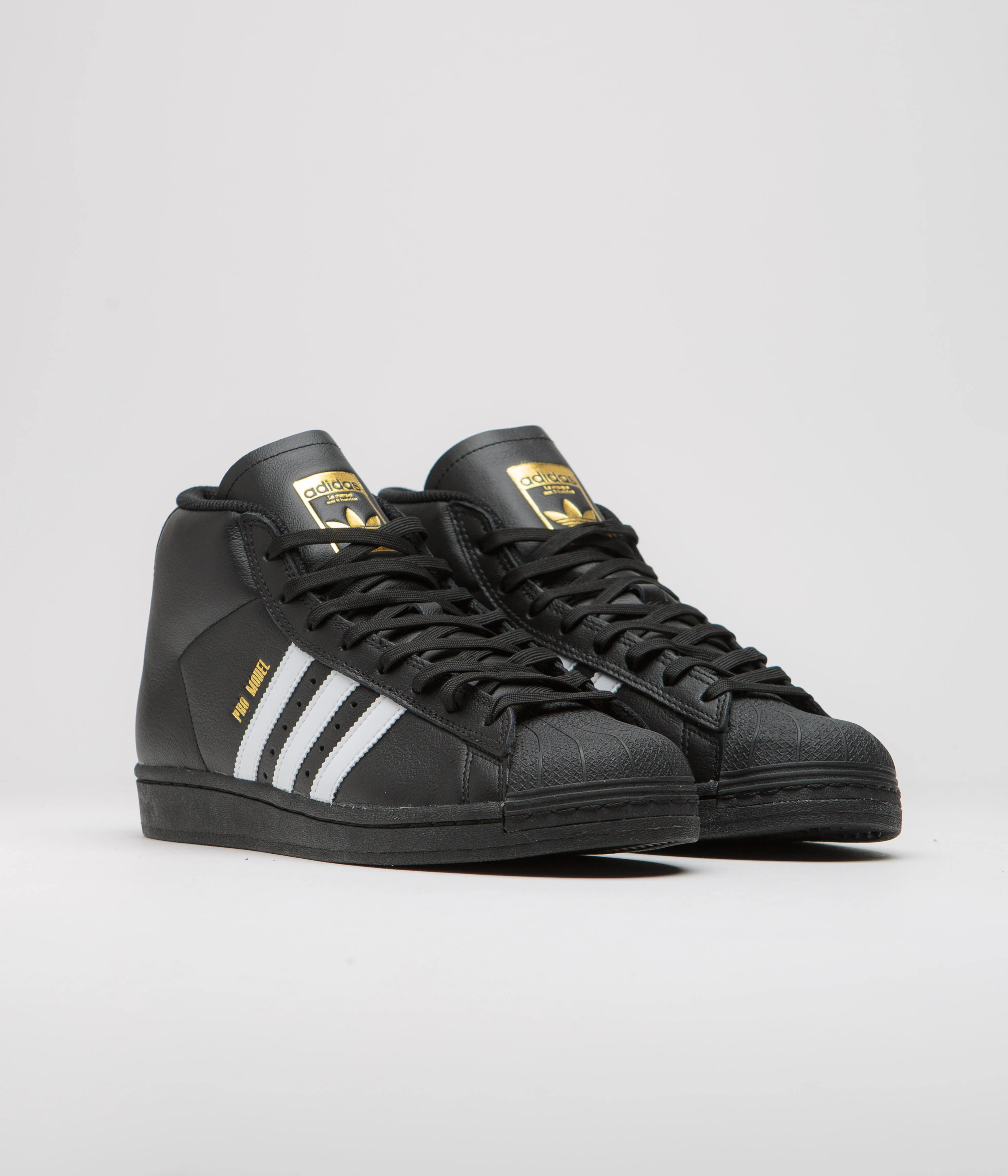 Adidas Pro Model ADV Shoes - Core Black / FTWR White / Gold Metallic - Image 2