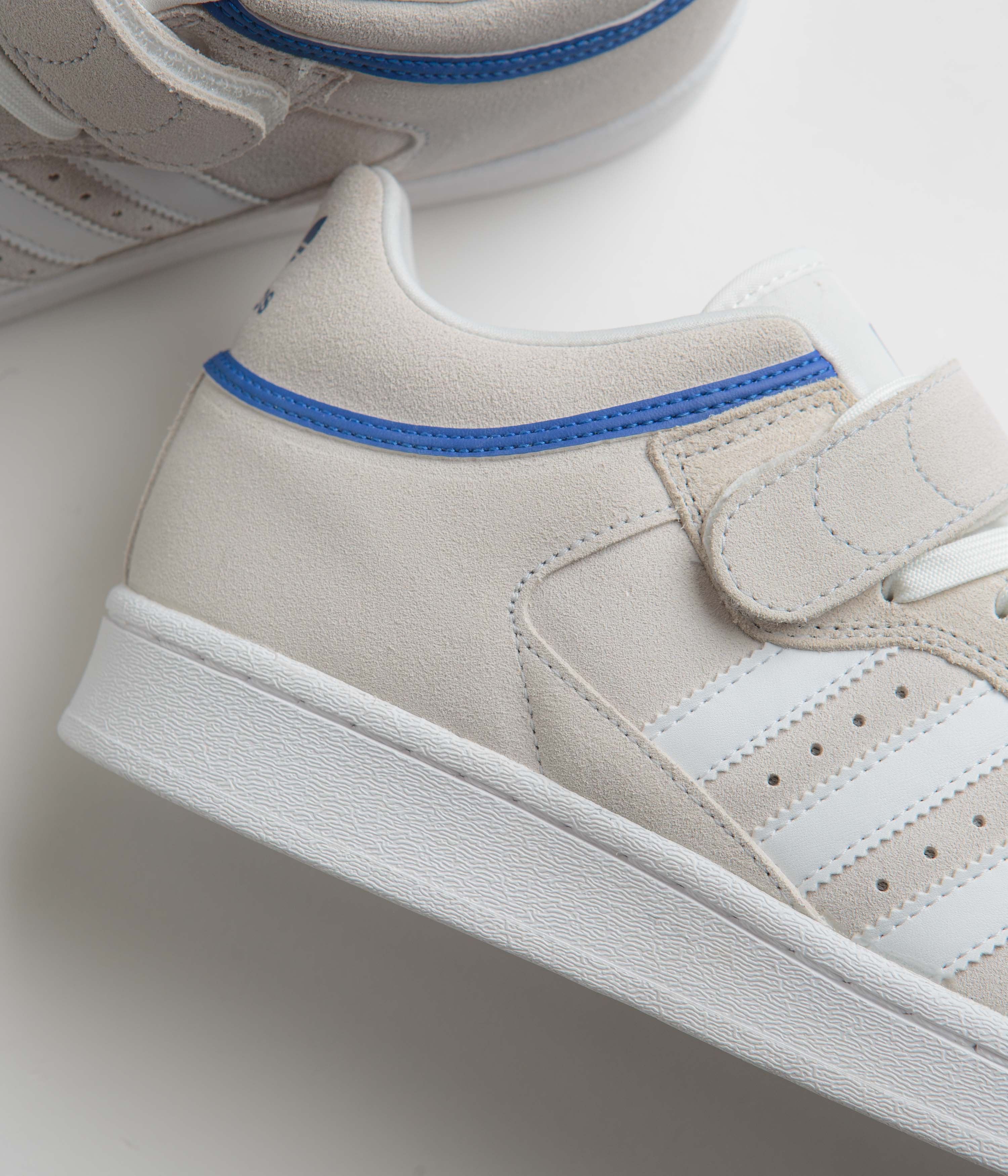 Adidas Pro Shell ADV Shoes - Crystal White / FTWR White / Team Royal Blue - Image 3