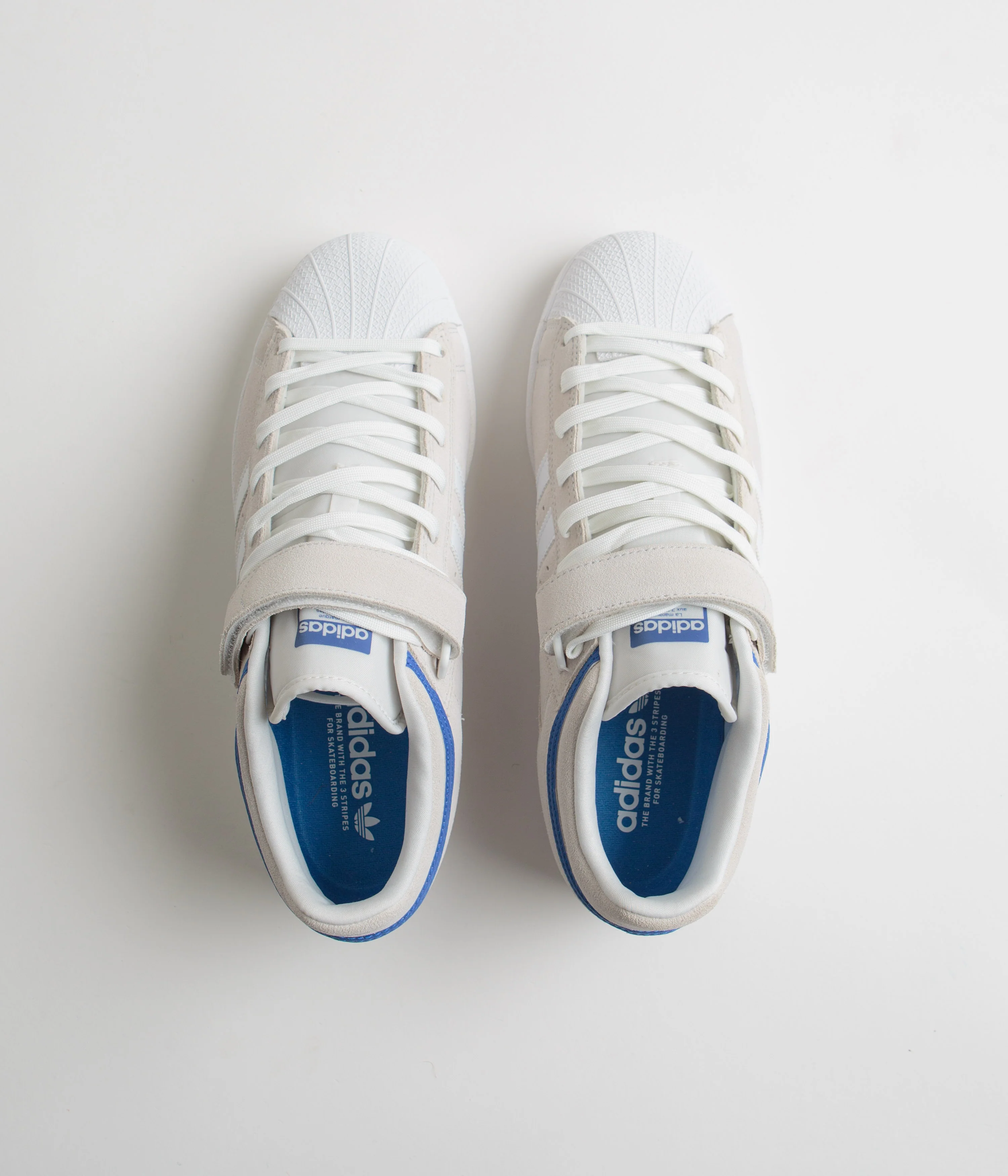 Adidas Pro Shell ADV Shoes - Crystal White / FTWR White / Team Royal Blue - Image 7