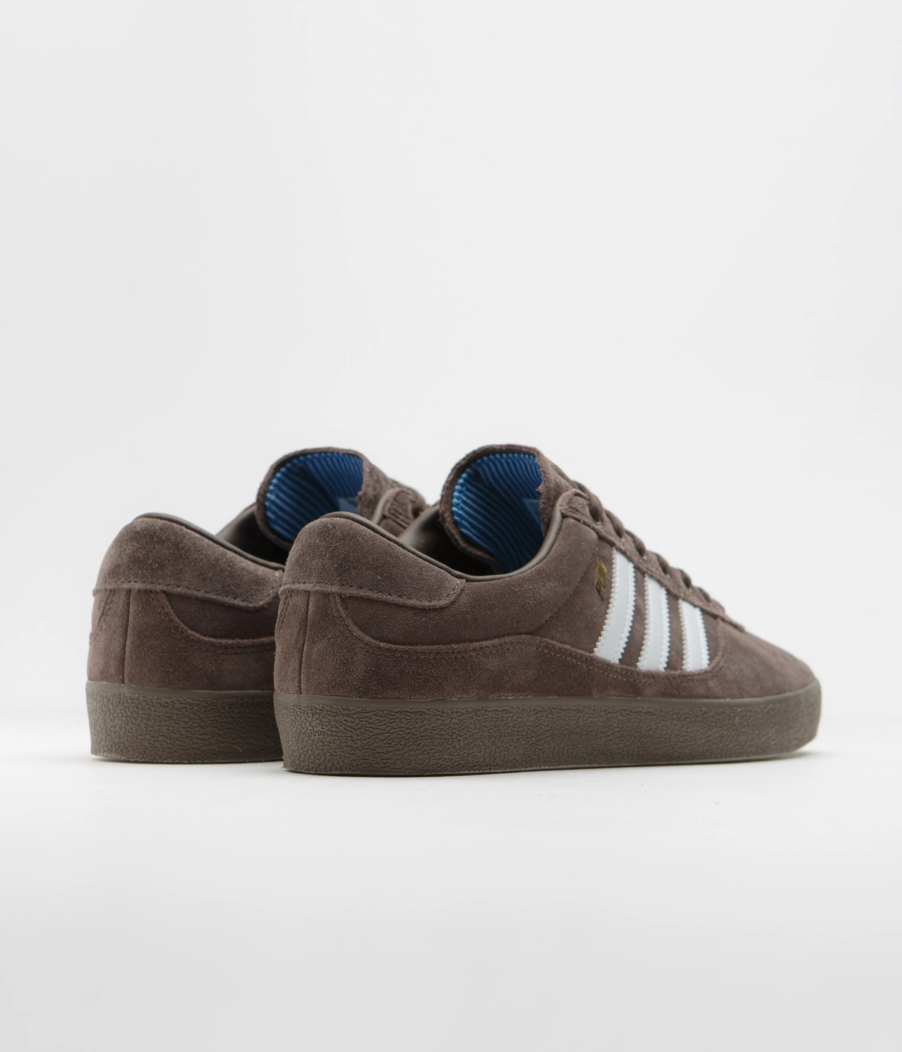 Adidas Puig Indoor Shoes - Brown / FTWR White / Bluebird - Image 4
