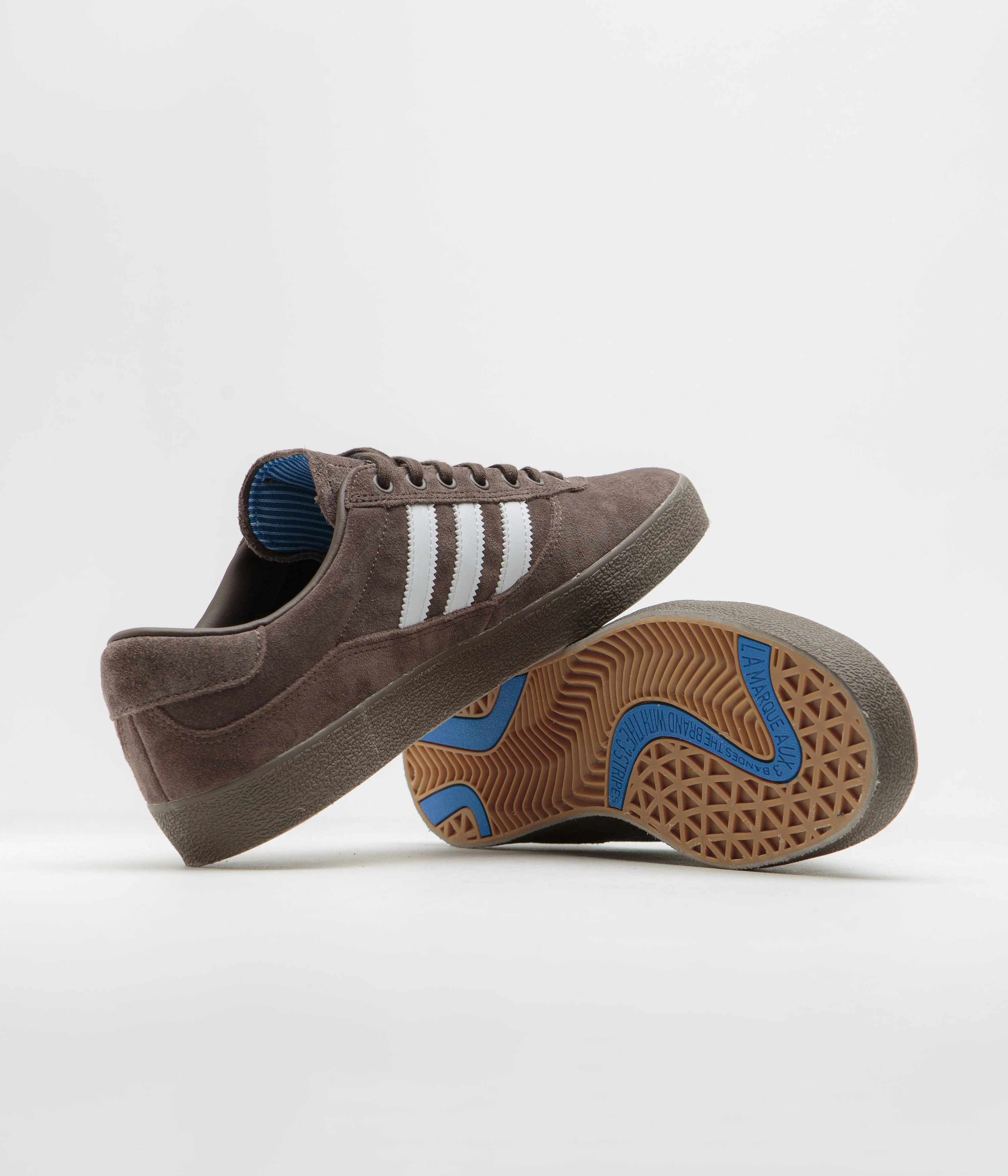 Adidas Puig Indoor Shoes - Brown / FTWR White / Bluebird - Image 5