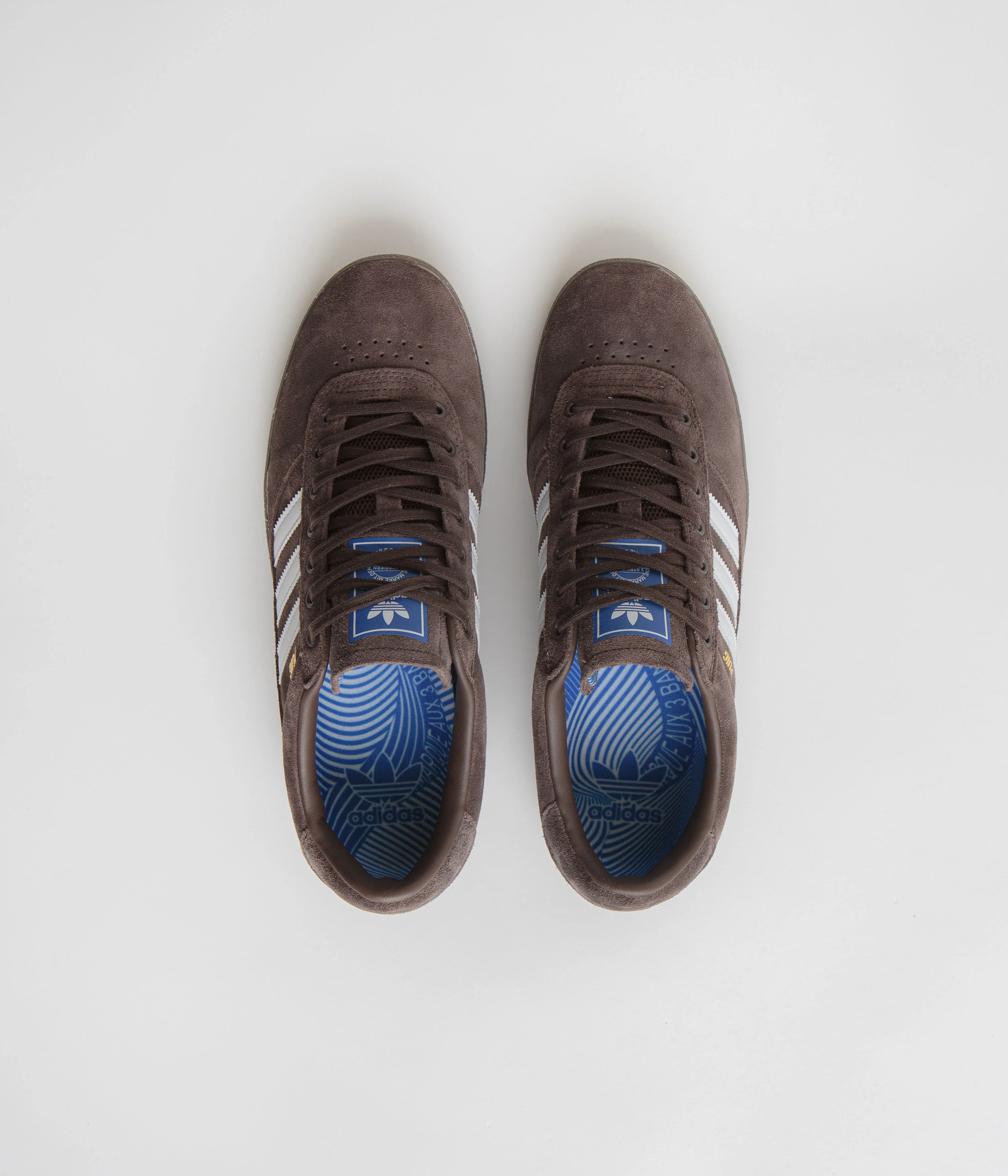 Adidas Puig Indoor Shoes - Brown / FTWR White / Bluebird - Image 7