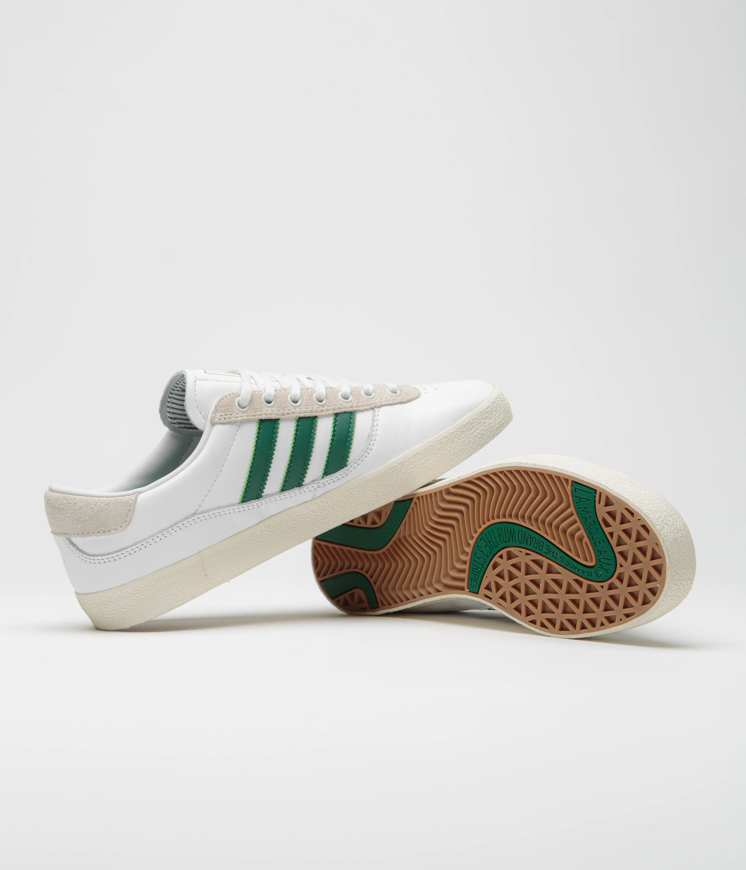 Adidas Puig Indoor Shoes - FTWR White / Dark Green / Cream White - Image 5