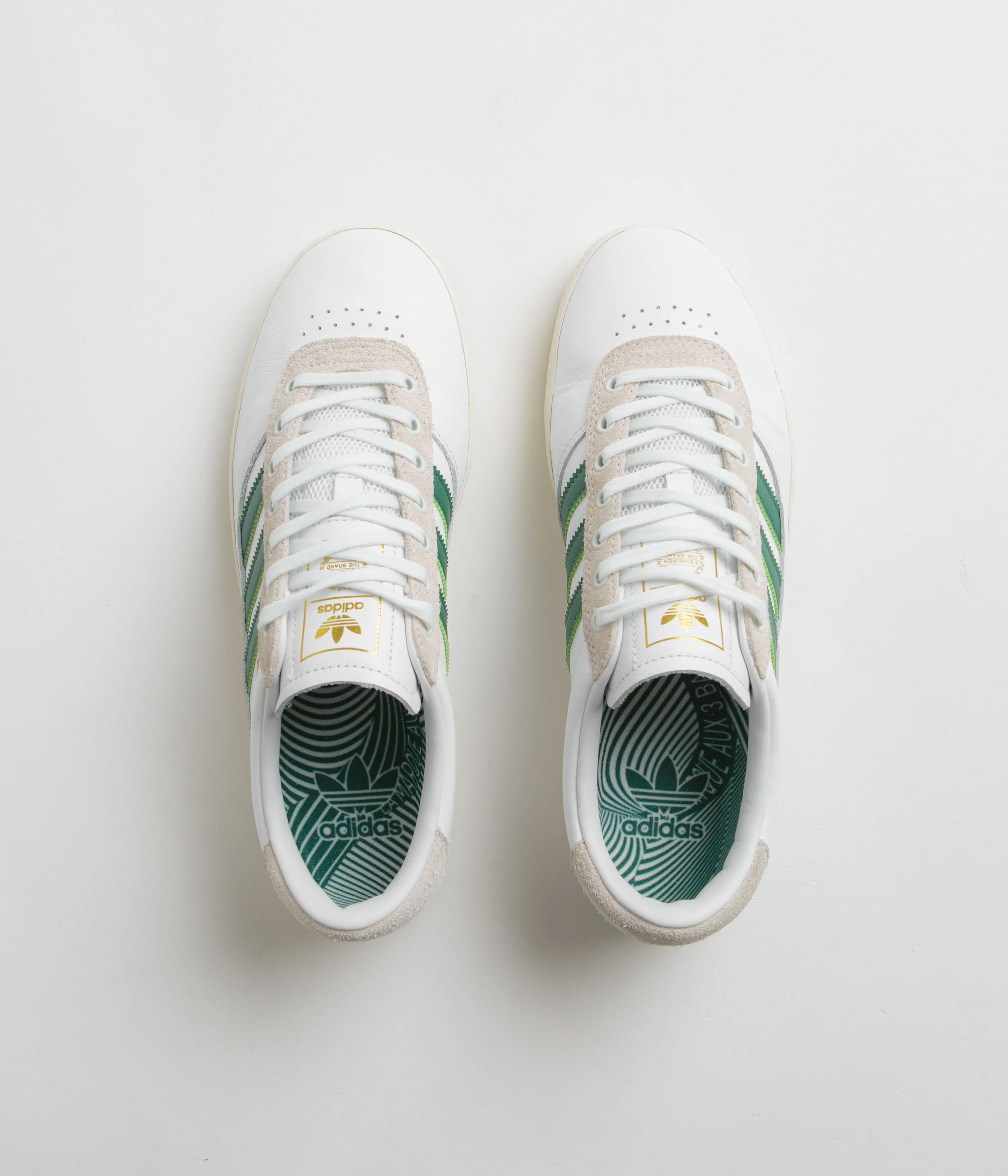 Adidas Puig Indoor Shoes - FTWR White / Dark Green / Cream White - Image 7