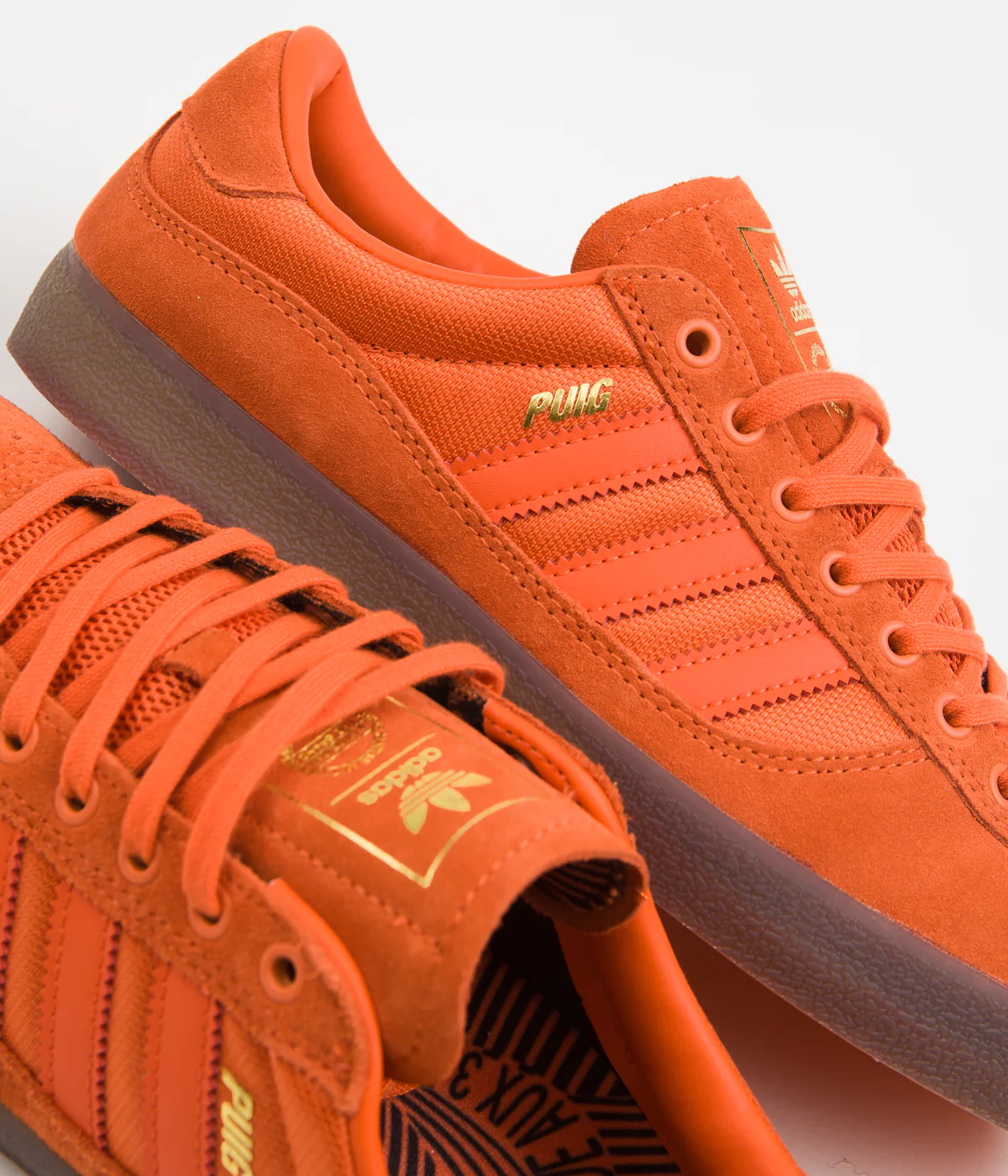 Adidas Puig Indoor Shoes - Semi Impact Orange / Semi Impact Orange / Gum5 - Image 2