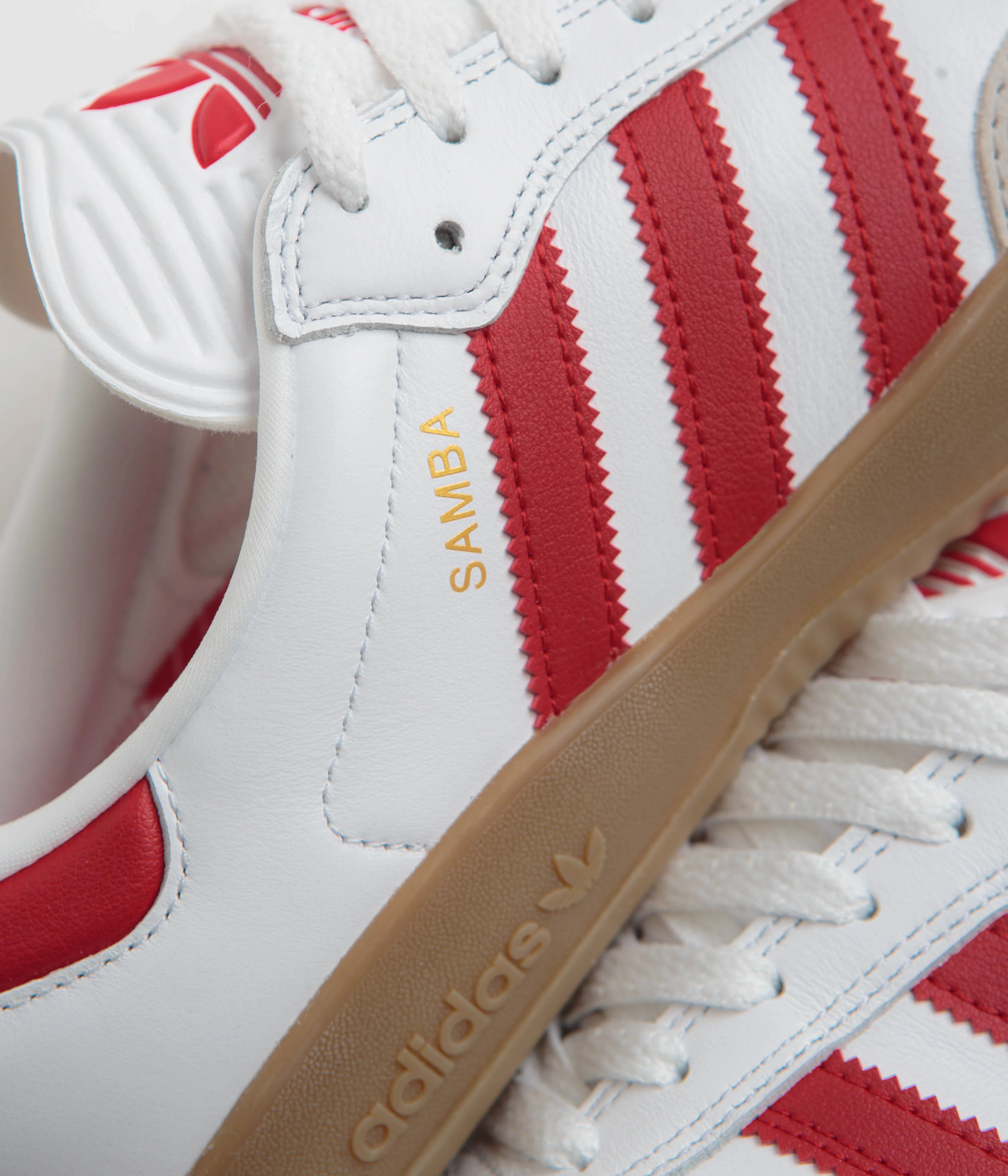 Adidas Puig Samba Shoes - FTWR White / Better Scarlet / Gum4 - Image 3