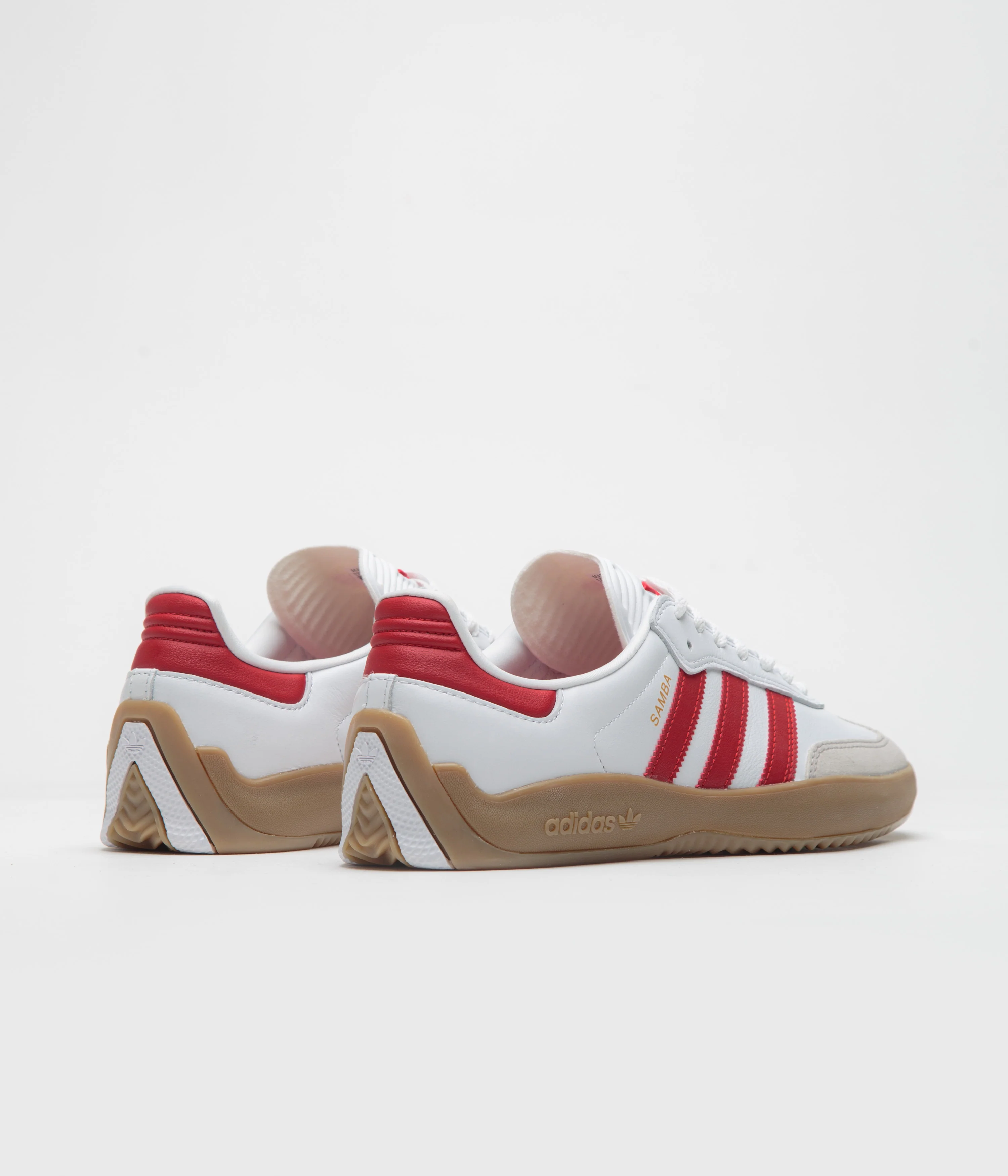 Adidas Puig Samba Shoes - FTWR White / Better Scarlet / Gum4 - Image 4