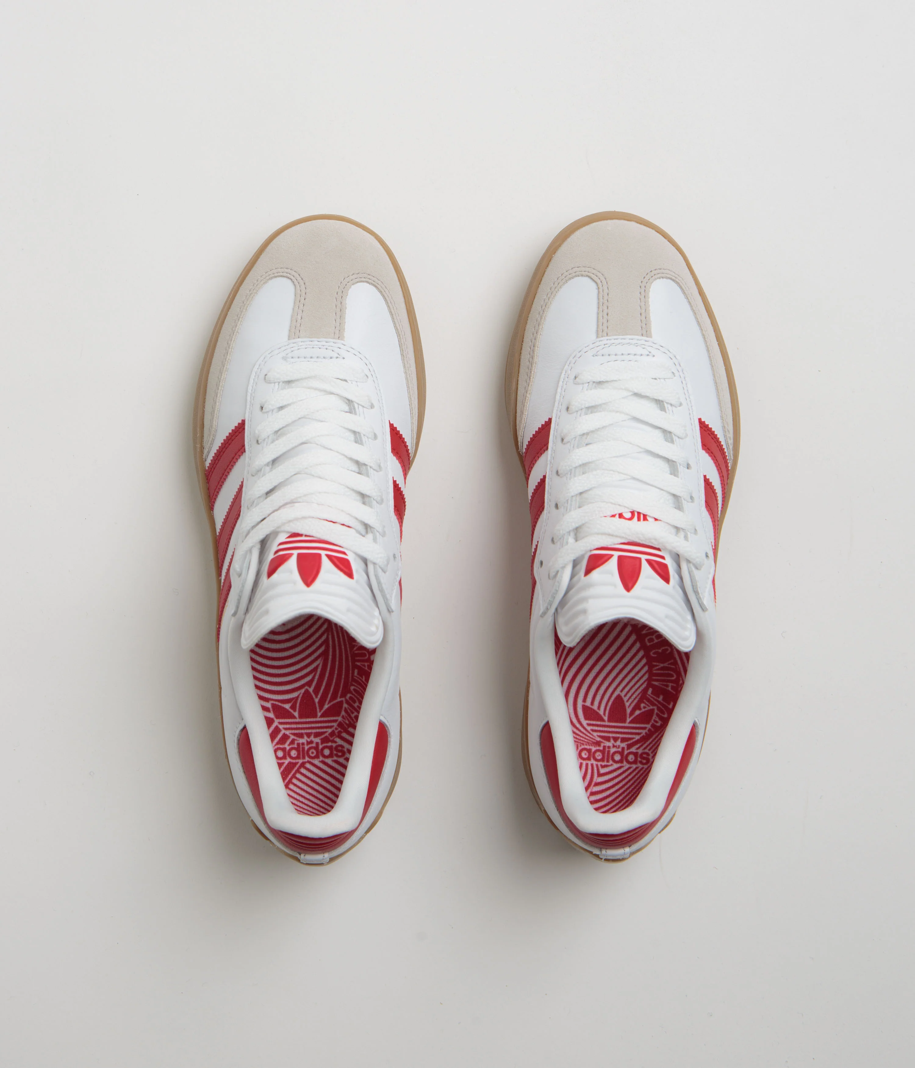 Adidas Puig Samba Shoes - FTWR White / Better Scarlet / Gum4 - Image 7