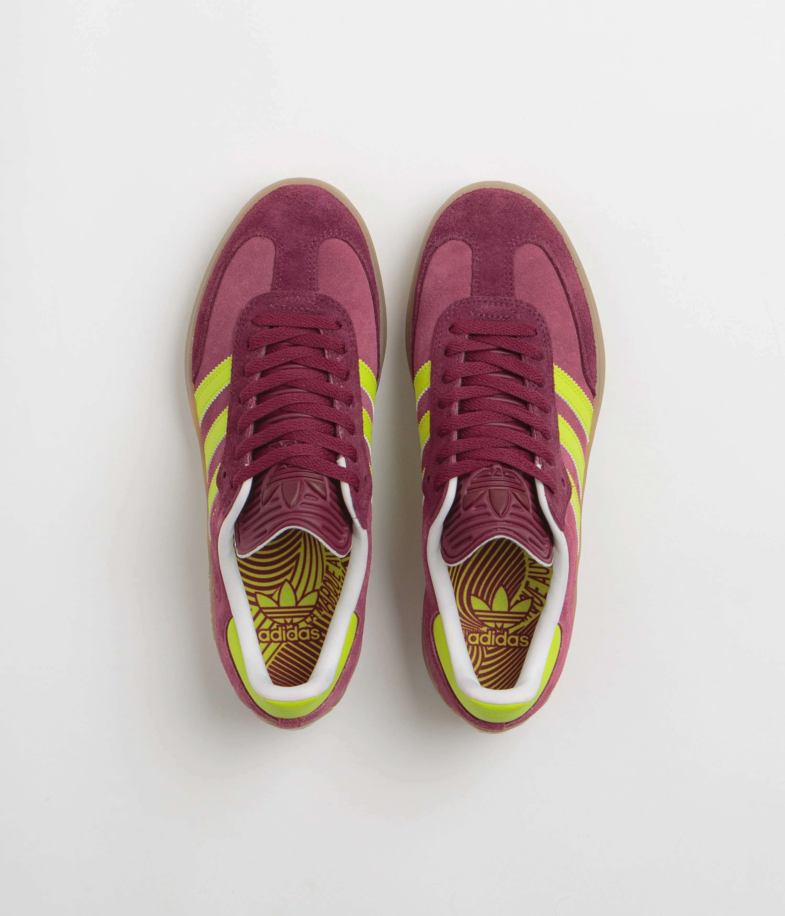 Adidas Puig Samba Shoes - Maroon / Semi Solar Yellow / Shadow Red - Image 7