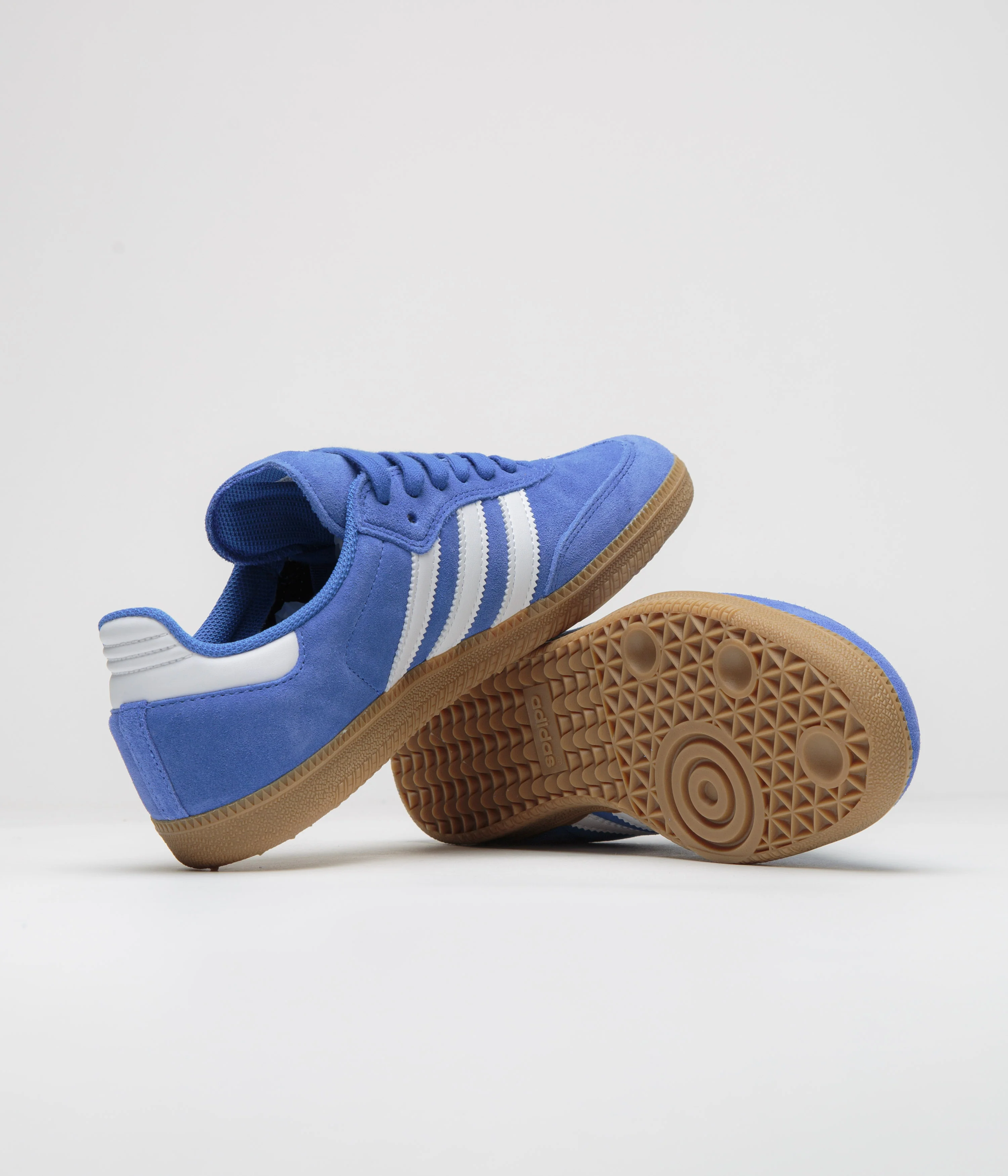Adidas Samba ADV Shoes - Bluebird / Cloud White / Gold Metallic - Image 6