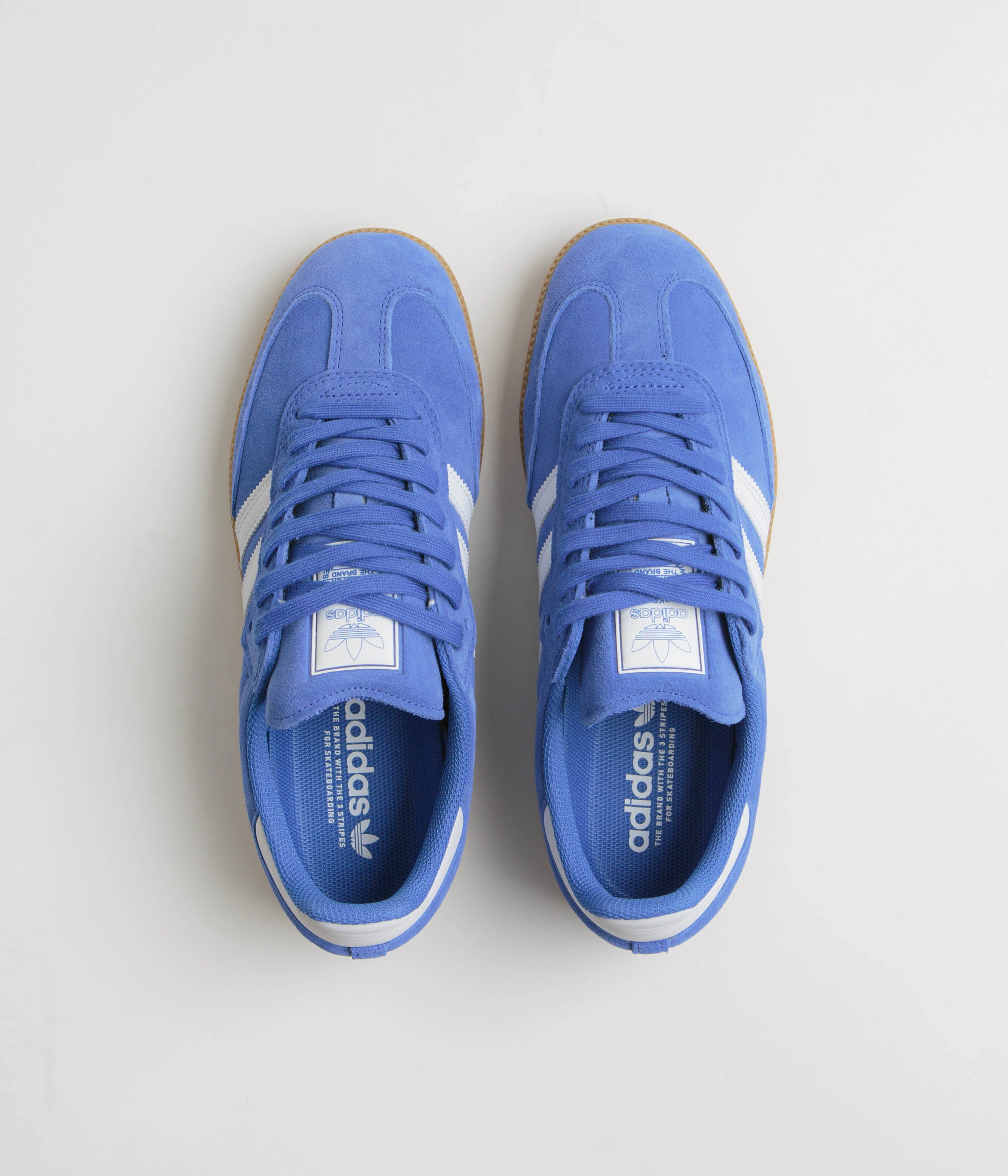 Adidas Samba ADV Shoes - Bluebird / Cloud White / Gold Metallic - Image 8