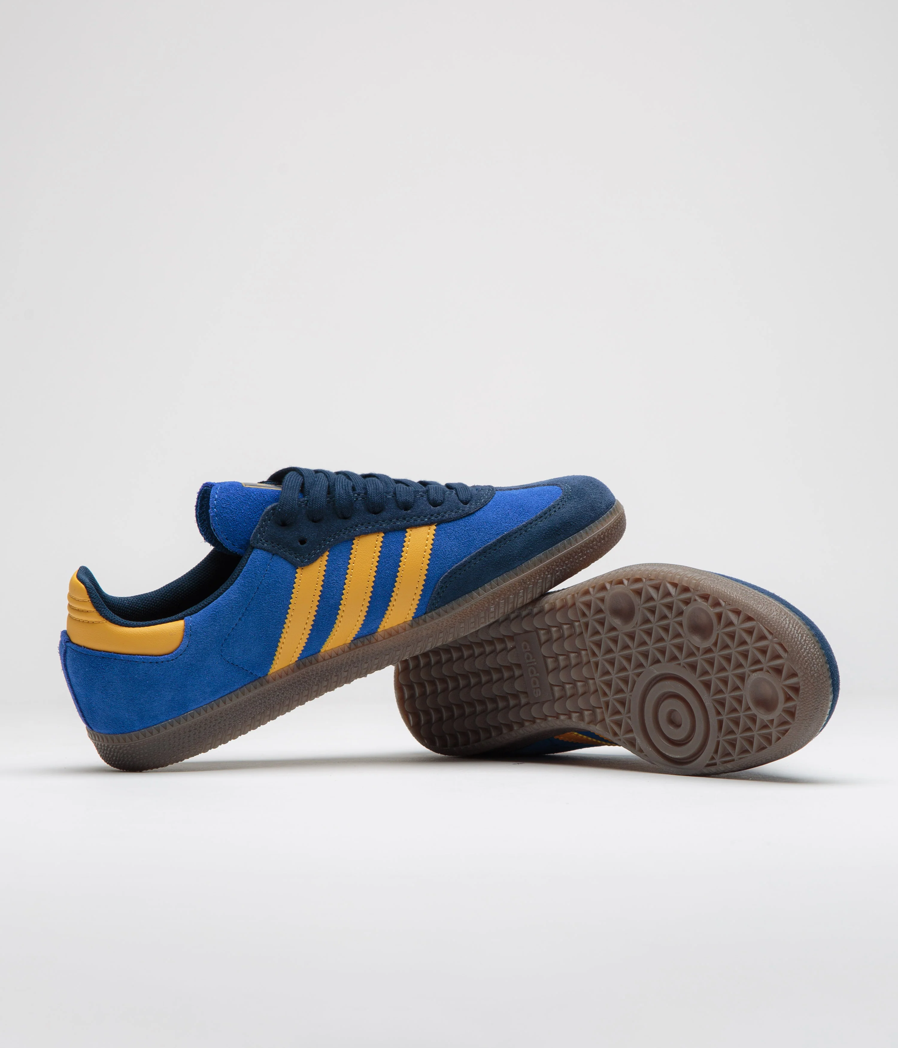 Adidas Samba ADV Shoes - Collegiate Navy / Preloved Yellow / Team Royal Blue - Image 5