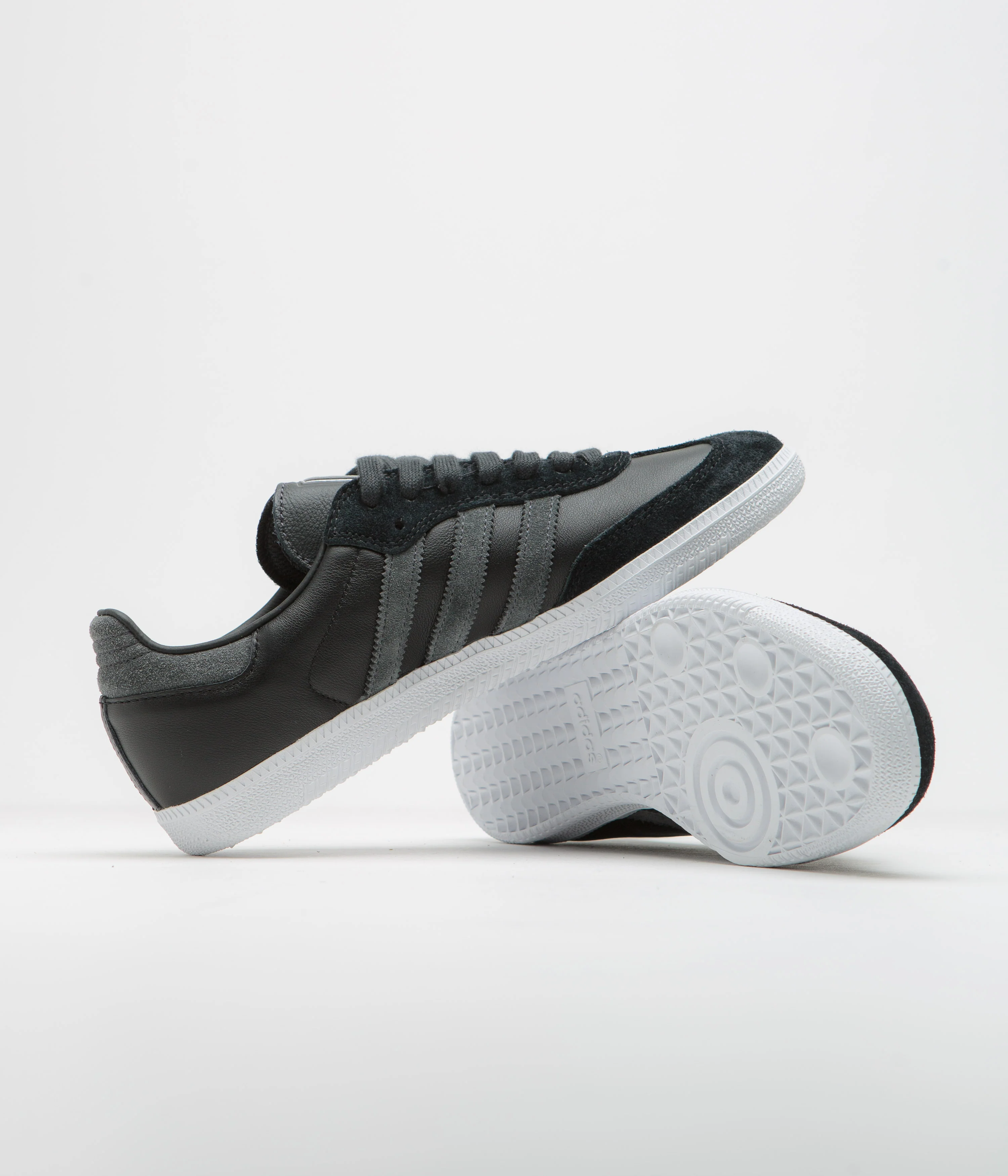 Adidas Samba ADV Shoes - Core Black / Carbon / Silver Metallic - Image 5
