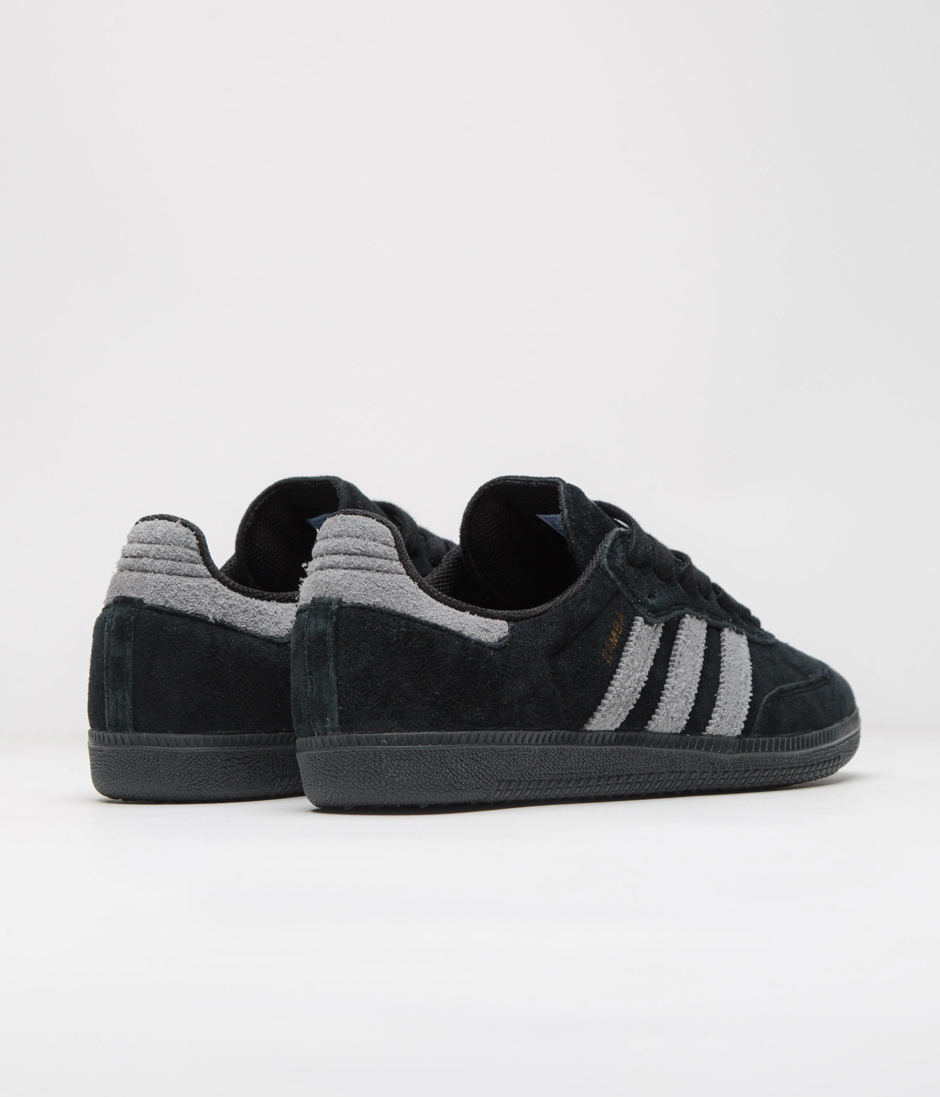 Adidas Samba ADV Shoes - Core Black / Grey Four / Gold Metallic - Image 4