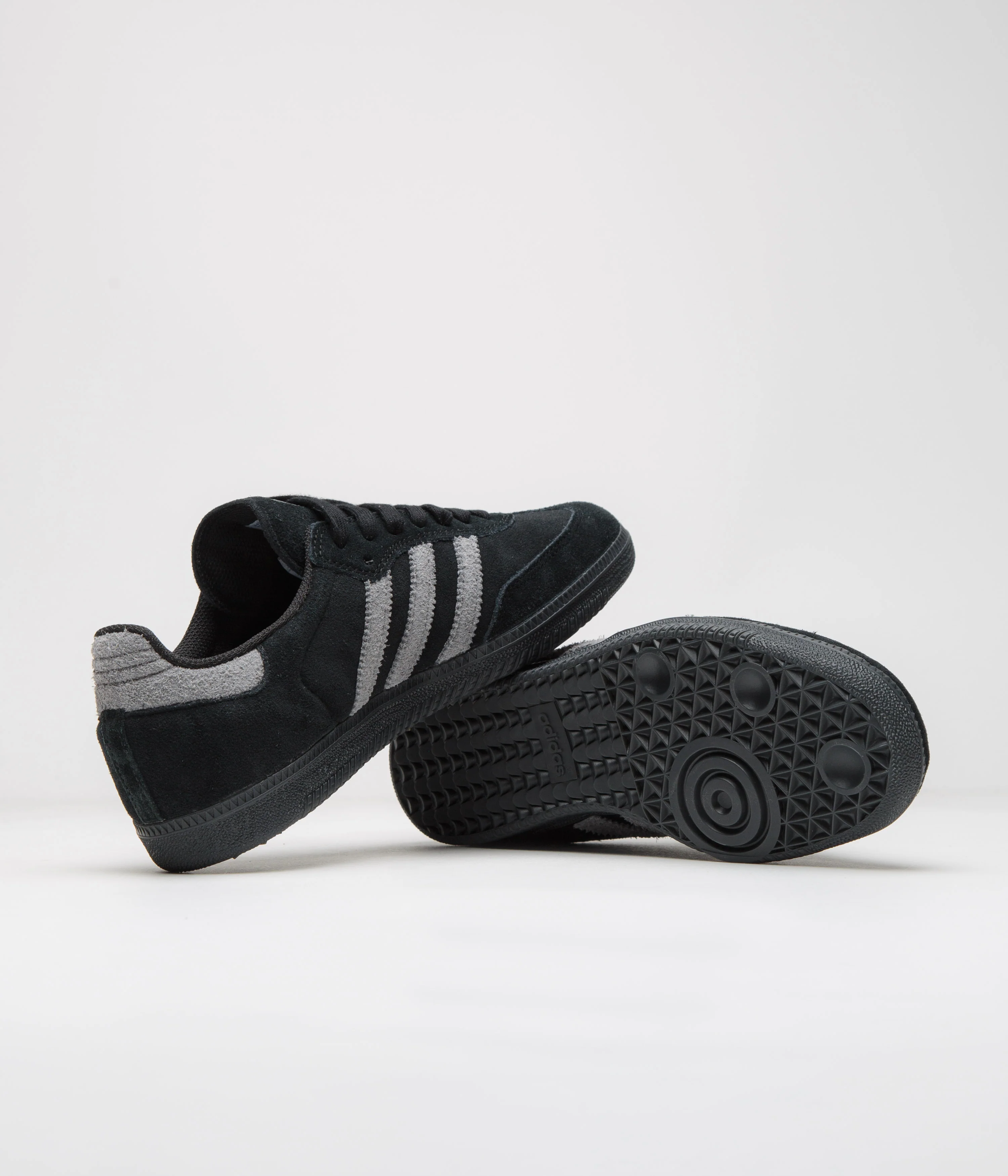 Adidas Samba ADV Shoes - Core Black / Grey Four / Gold Metallic - Image 5
