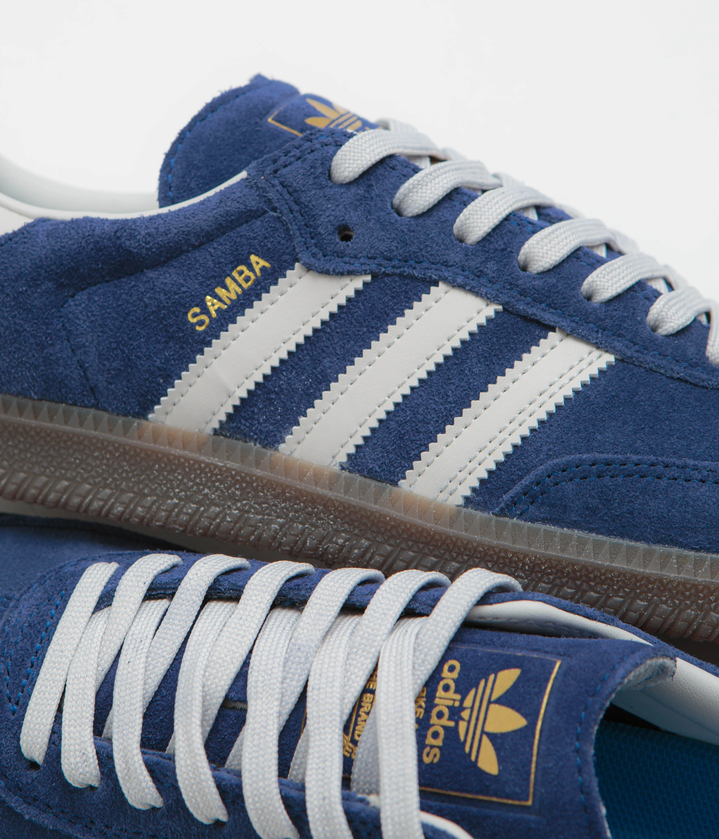 Adidas Samba ADV Shoes - Dark Blue / Grey One / Gum5 - Image 3