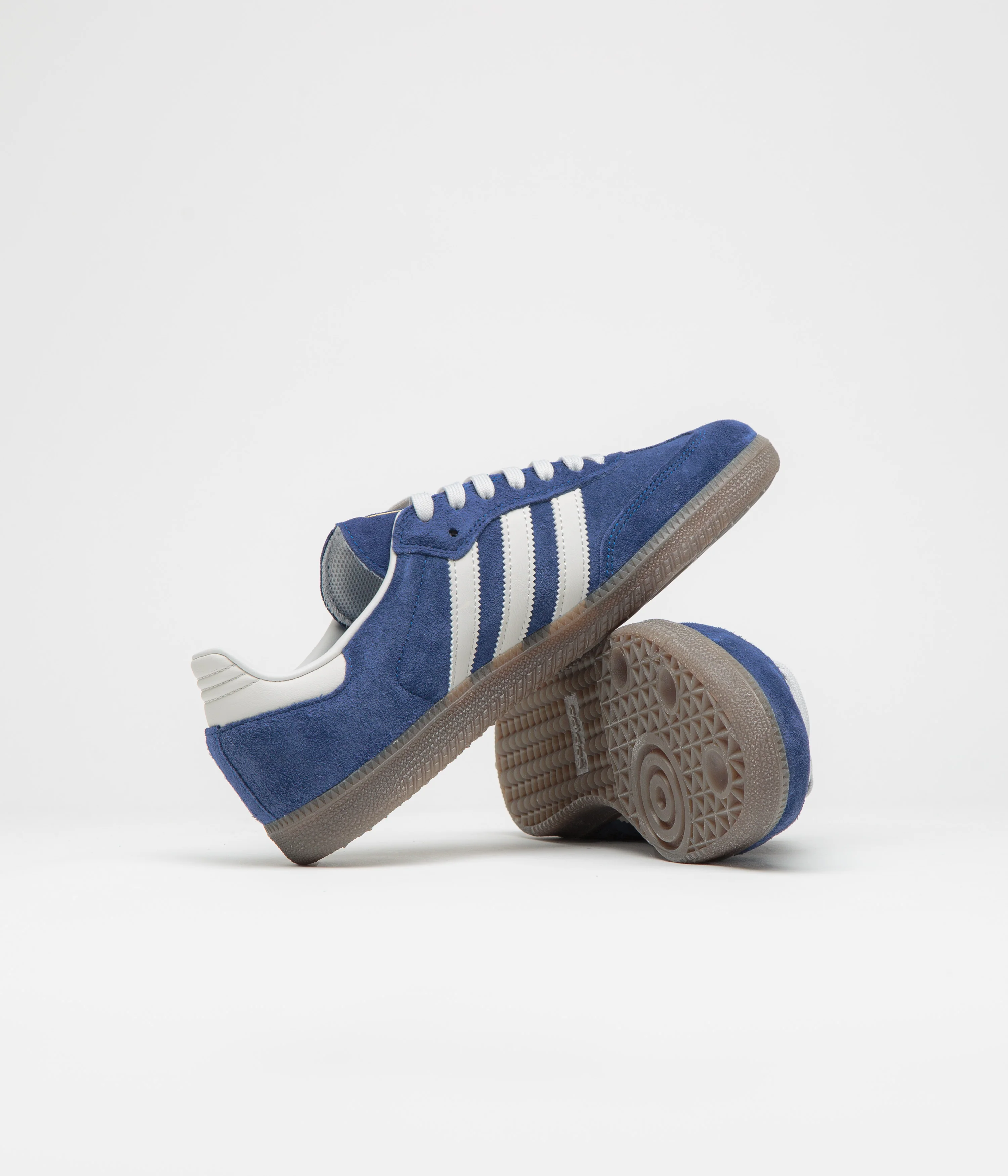 Adidas Samba ADV Shoes - Dark Blue / Grey One / Gum5 - Image 5
