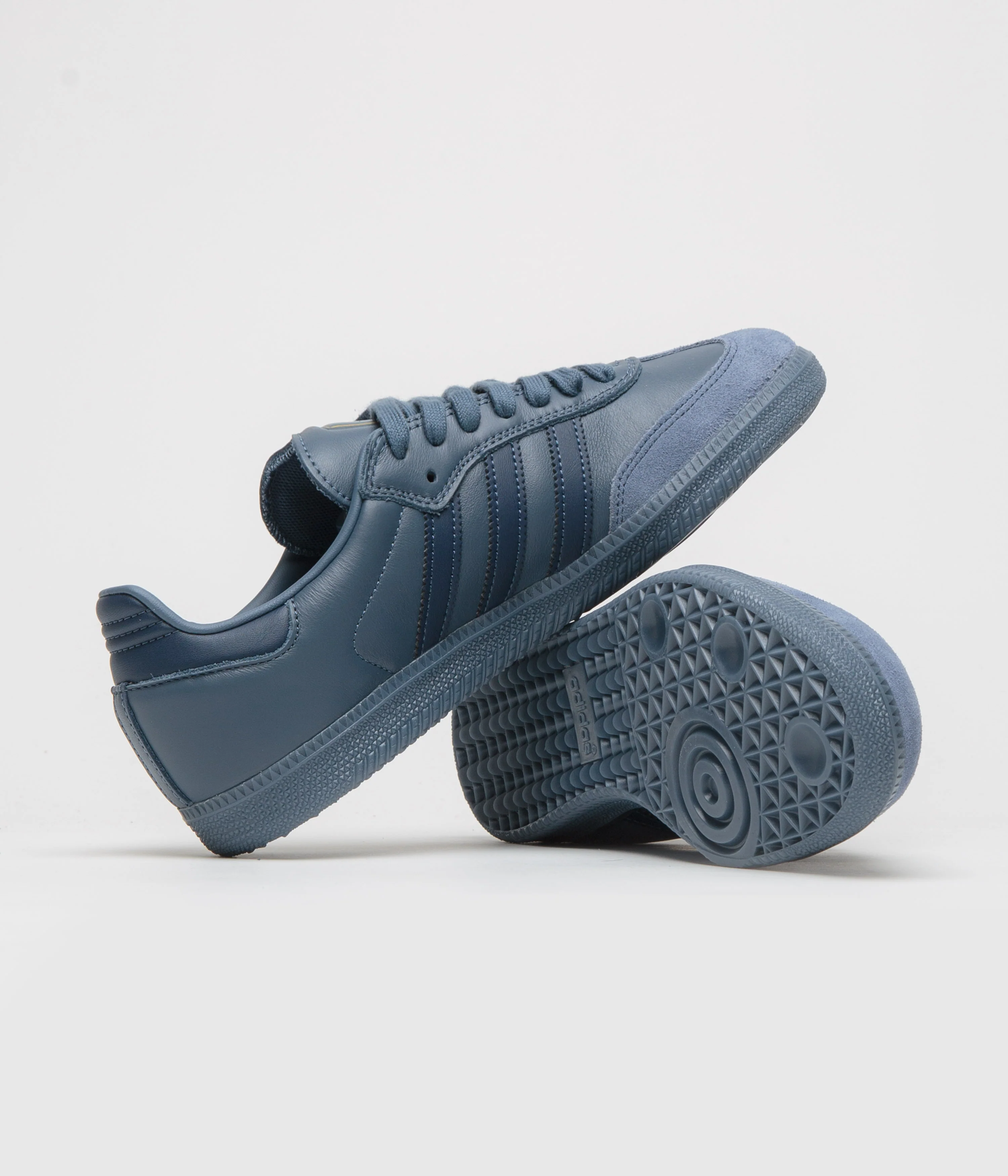 Adidas Samba ADV Shoes - Preloved Ink / Preloved Ink / Gold Metallic - Image 5