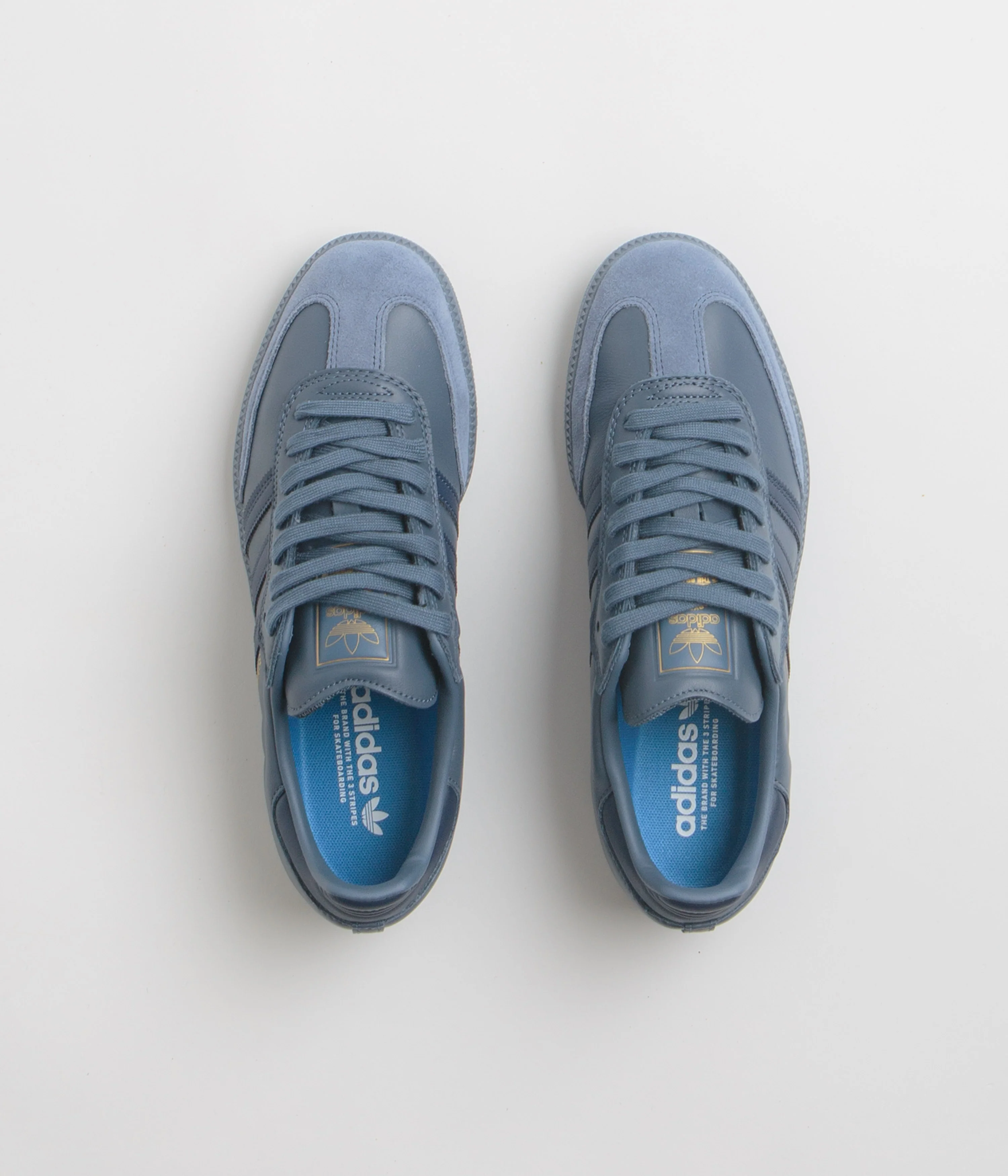 Adidas Samba ADV Shoes - Preloved Ink / Preloved Ink / Gold Metallic - Image 7