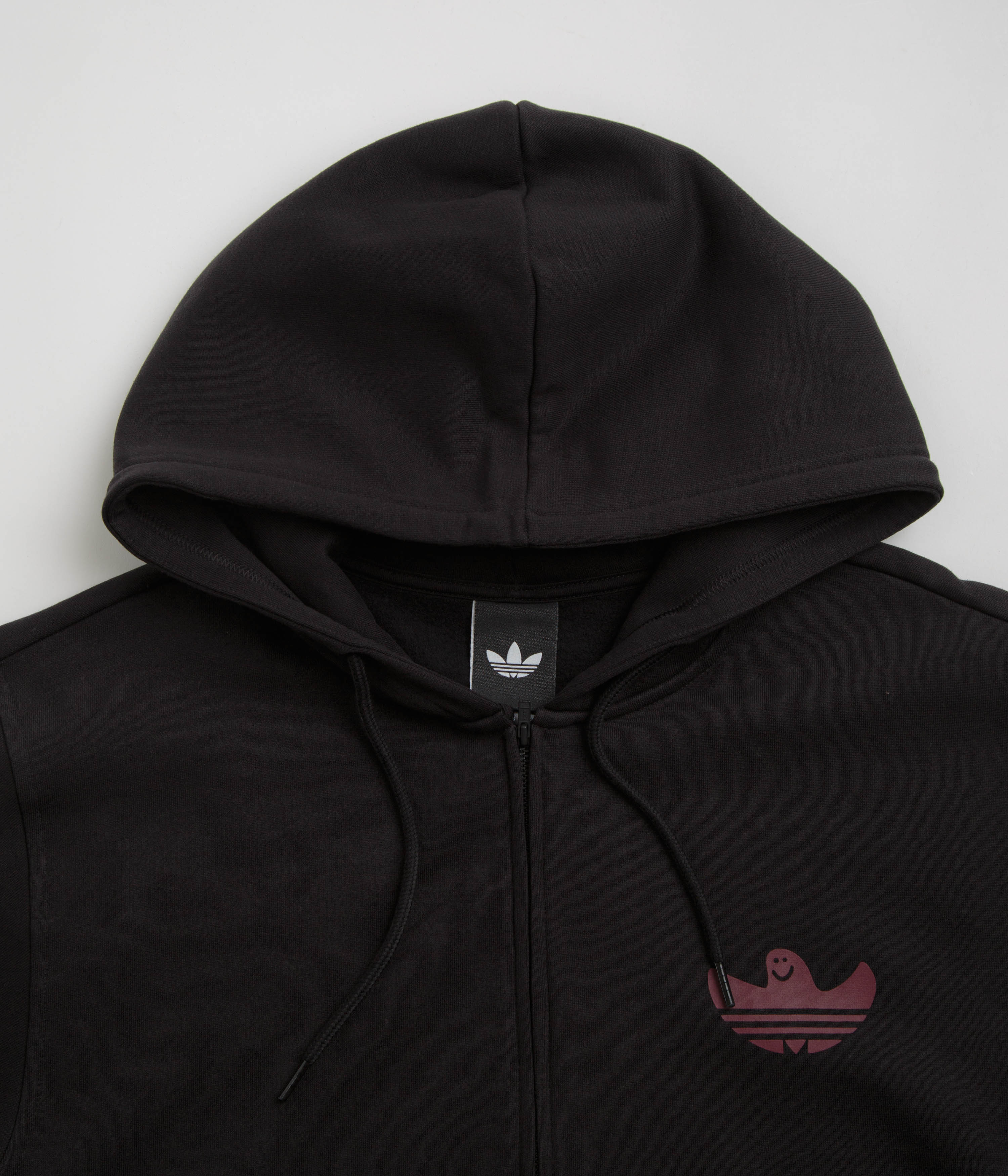 Adidas Shmangry Zip Hoodie - Black / Shadow Red - Image 4