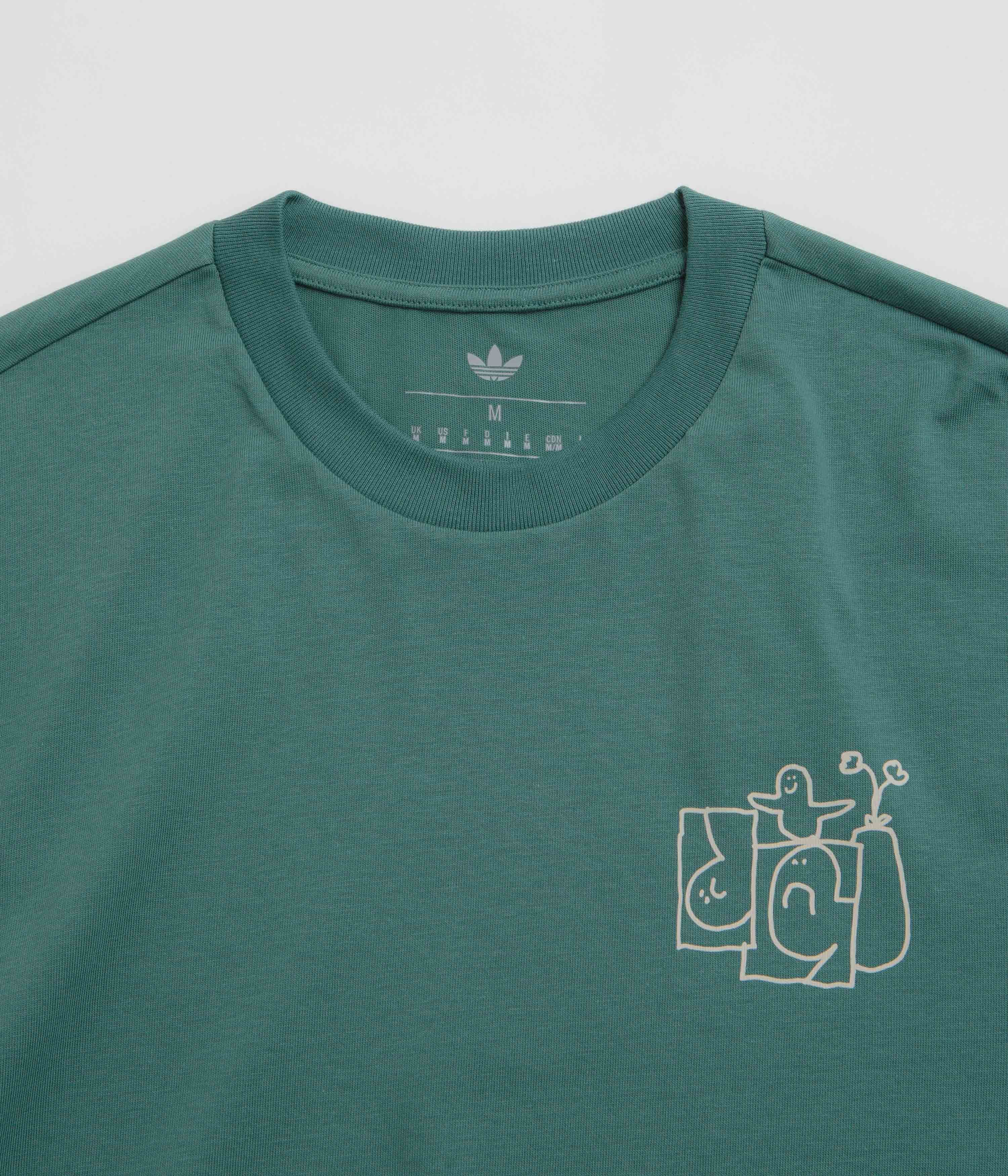 Adidas Shmoofoil Stairs T-Shirt - Preloved Teal / Alumina - Image 4