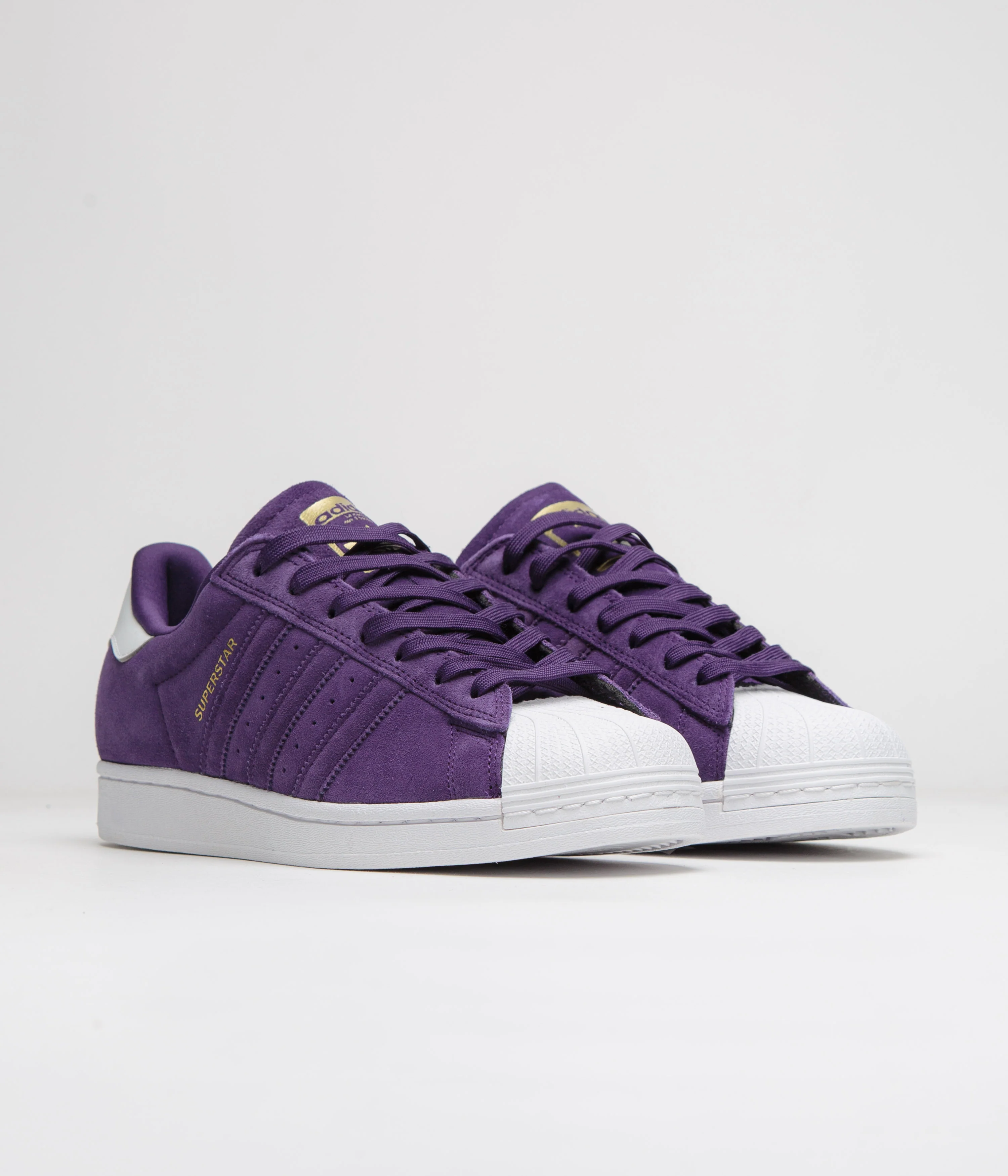 Adidas Superstar ADV Shoes - Collegiate Purple / Zero Metallic / Gold Metallic - Image 2